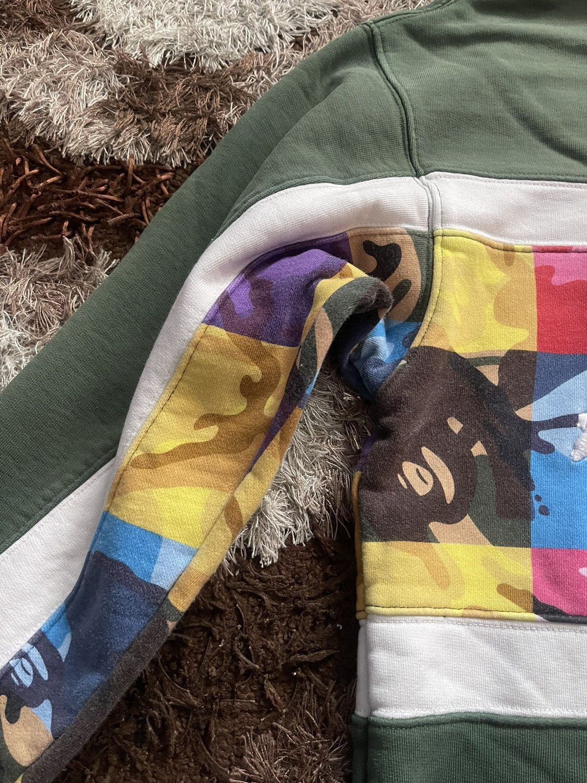 Bape 🇯🇵AAPE UNVS BY A BATHING APE EMBROIDERY CREWNECK Size US M / EU 48-50 / 2 - 4 Thumbnail