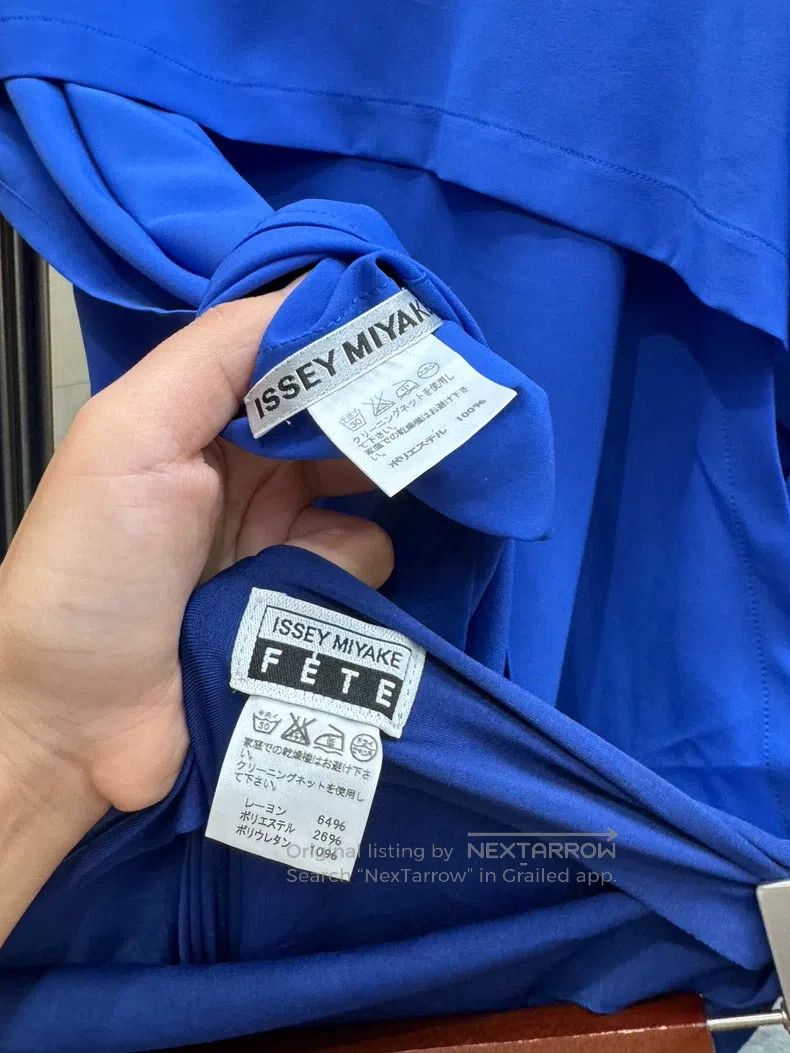 Issey Miyake Issey Miyake Blue Short Sleeve T-shirt Size S / US 4 / IT 40 - 8 Thumbnail