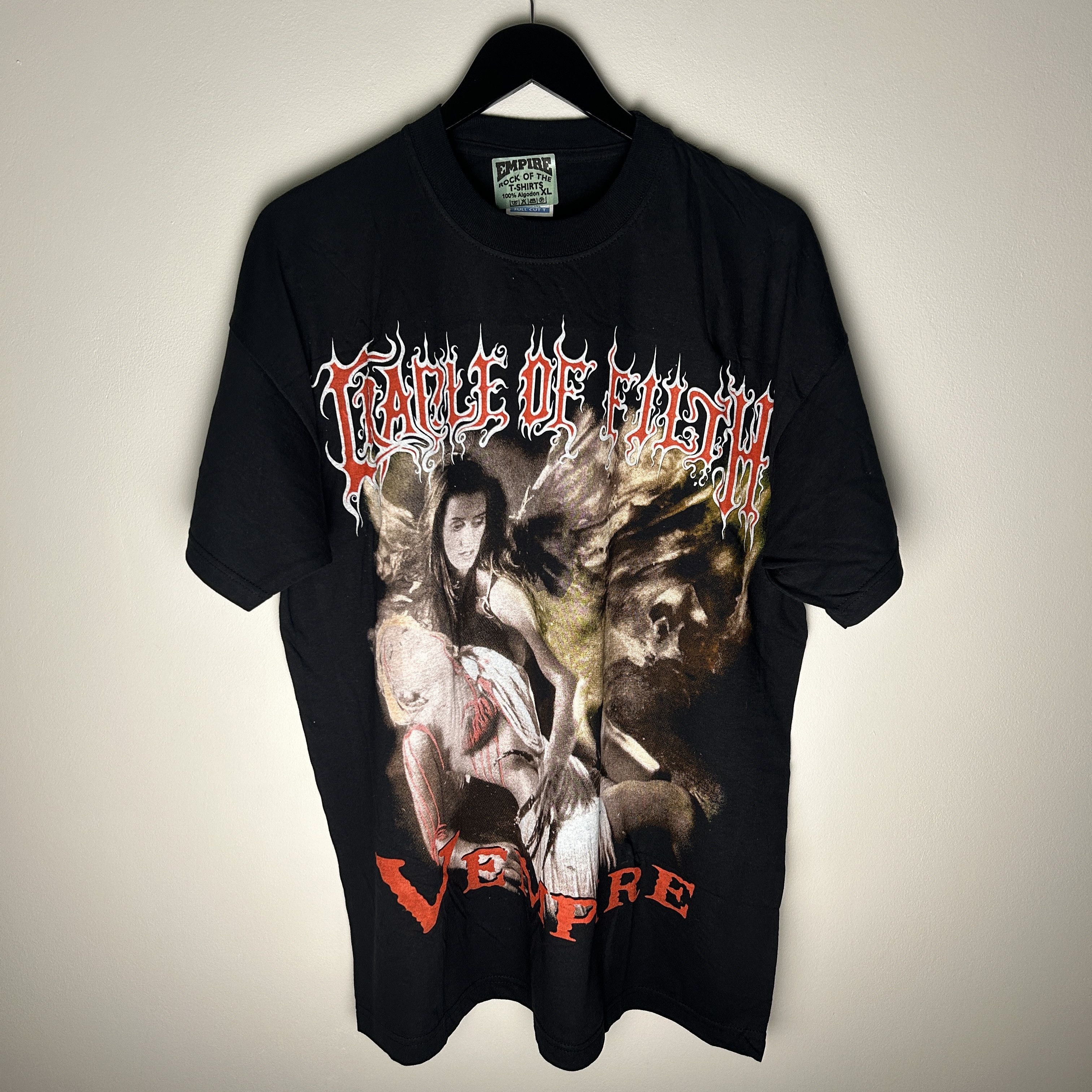Band Tees × Vintage Cradle of Filth Bootleg AOP T-Shirt | Grailed