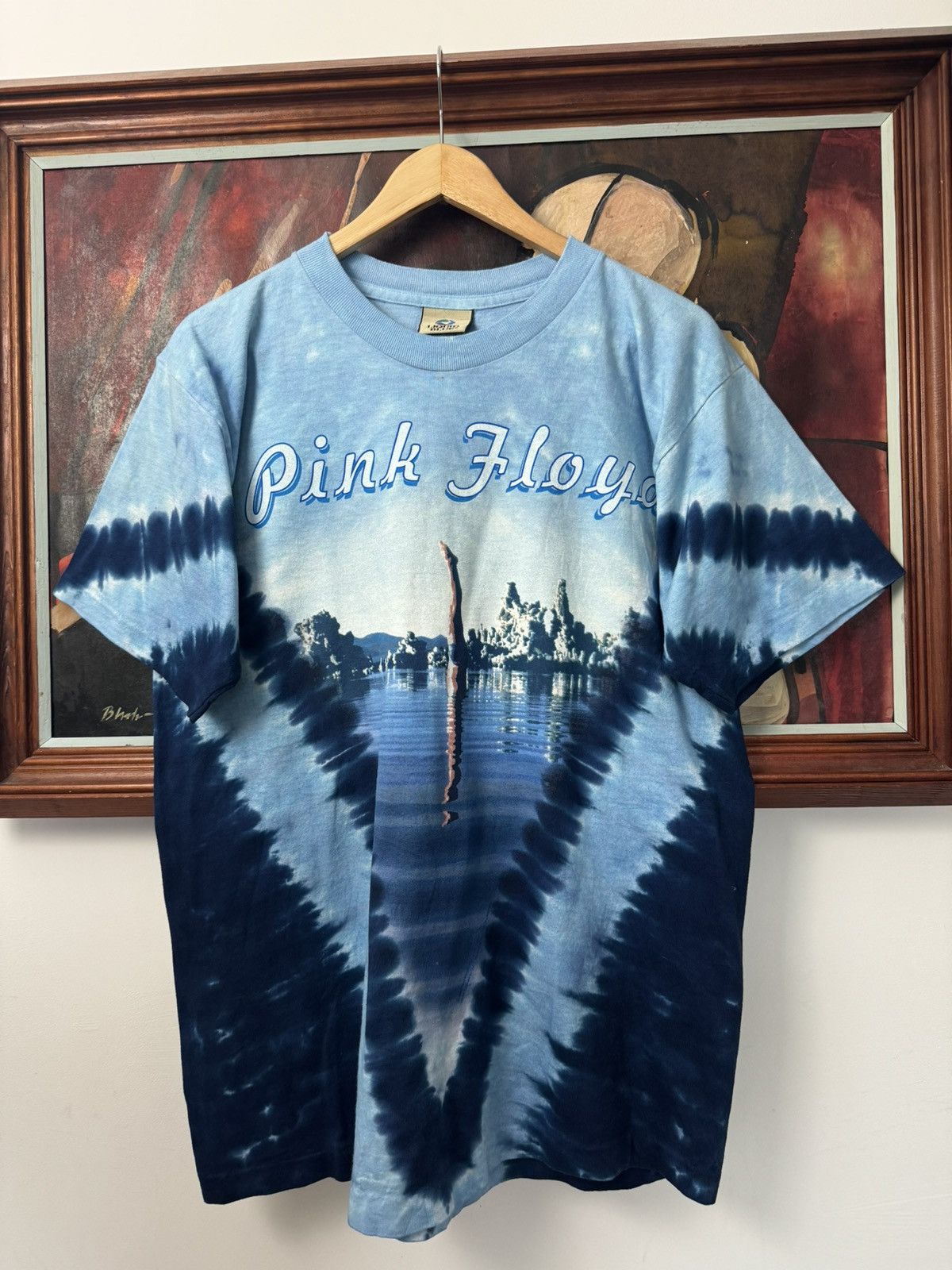 Band Tees Vintage 2002 Pink Floyd Wish You Were Here Band Tee Tie Dye Size US M / EU 48-50 / 2 - 1 Thumbnail
