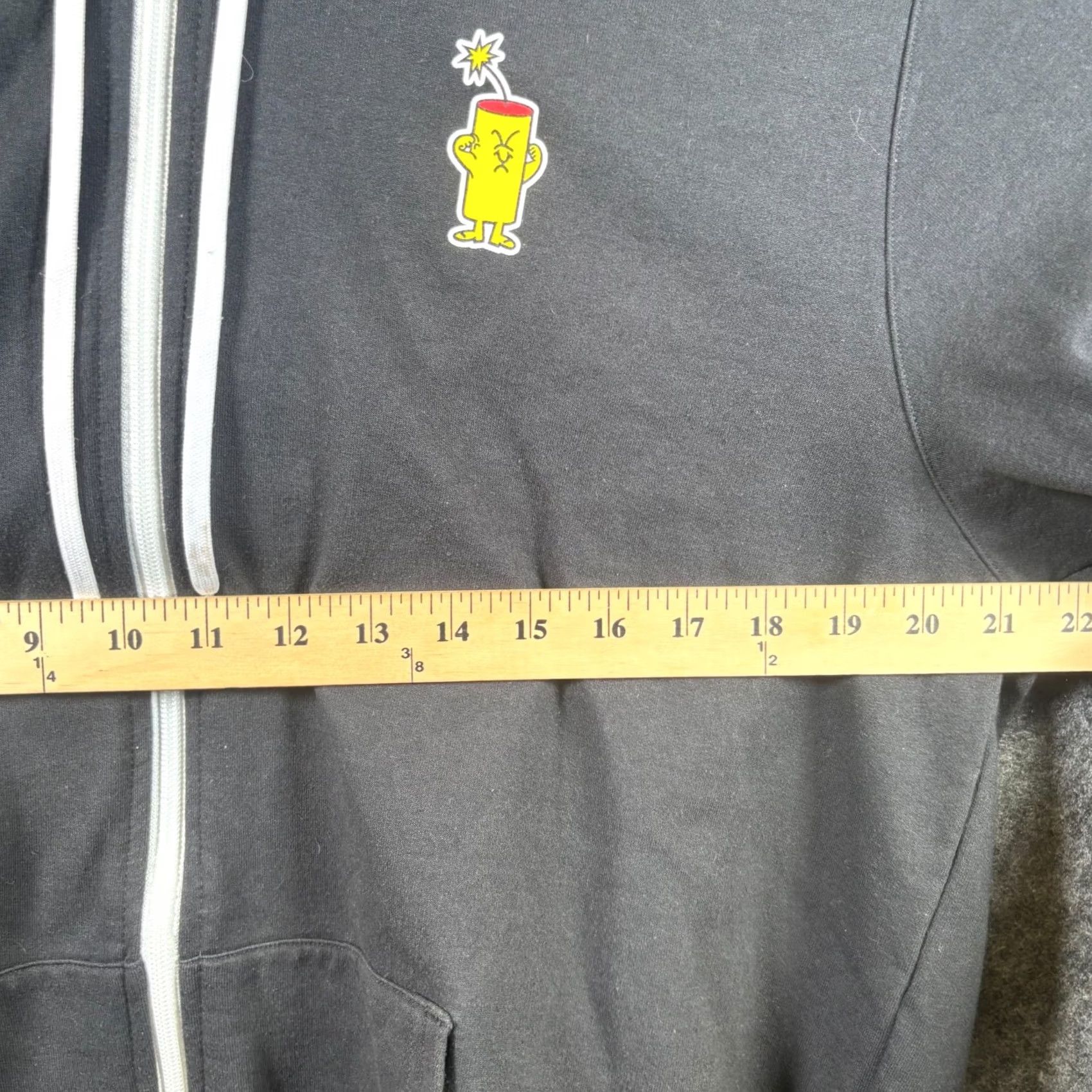 Vintage Firecrackers Gear Hoodie Men’s XL Gray Zip-Up Lined Full Zip Long Sleeve Graphic Print Size US XL / EU 56 / 4 - 4 Thumbnail