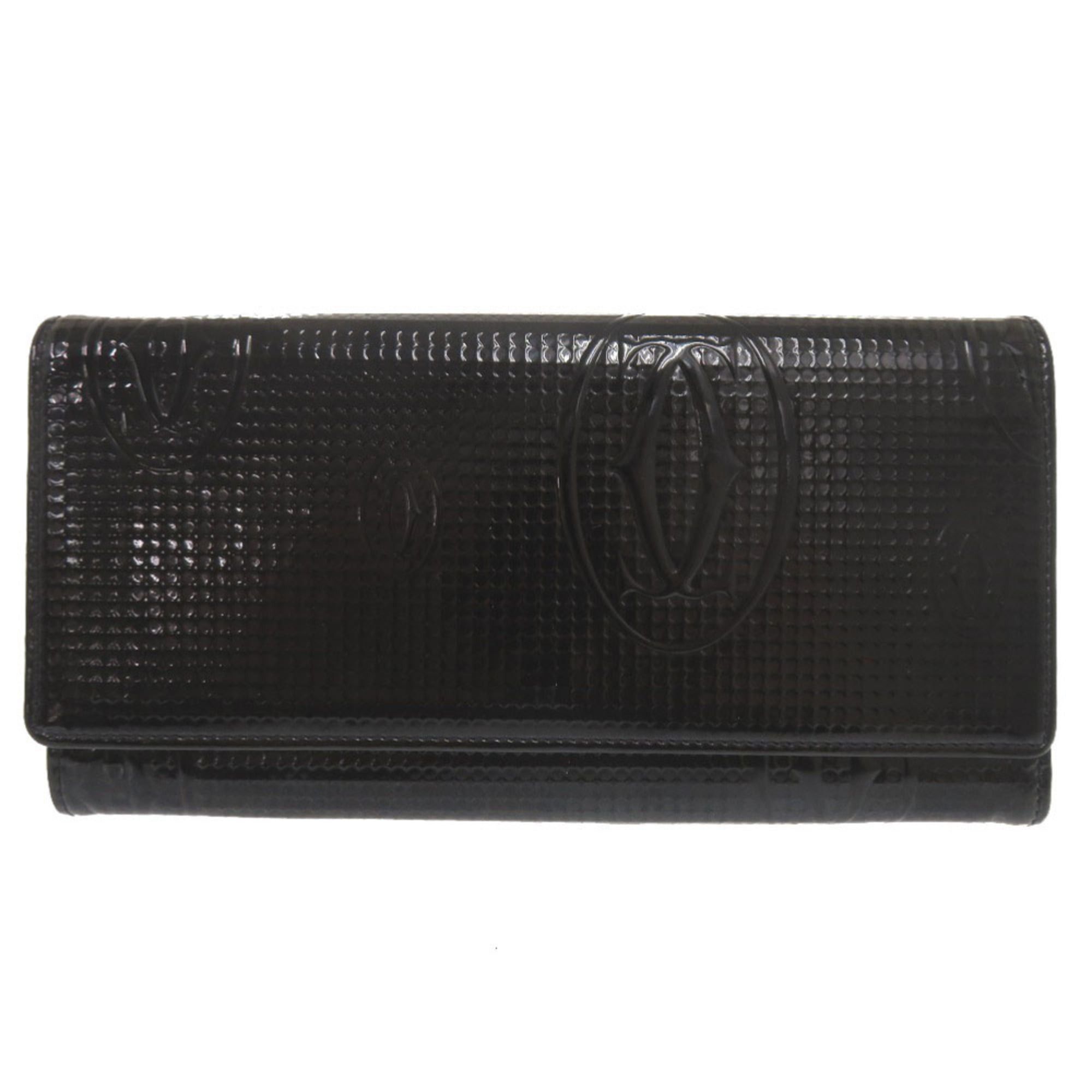 Cartier Cartier Happy Birthday Patent Leather Black Long Wallet 0024CARTIER Size ONE SIZE - 1 Thumbnail