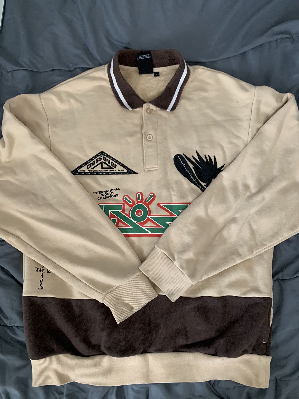Travis Scott Cactus Jack by Travis Scott Cross Rugby Sweater Size US M / EU 48-50 / 2 - 1 Thumbnail