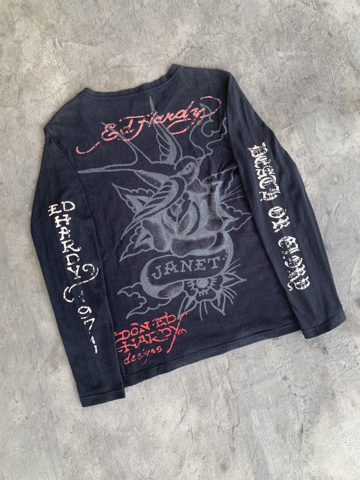Ed Hardy Ed Hardy Janet Croos Long Sleeve Size S / US 4 / IT 40 - 7 Thumbnail