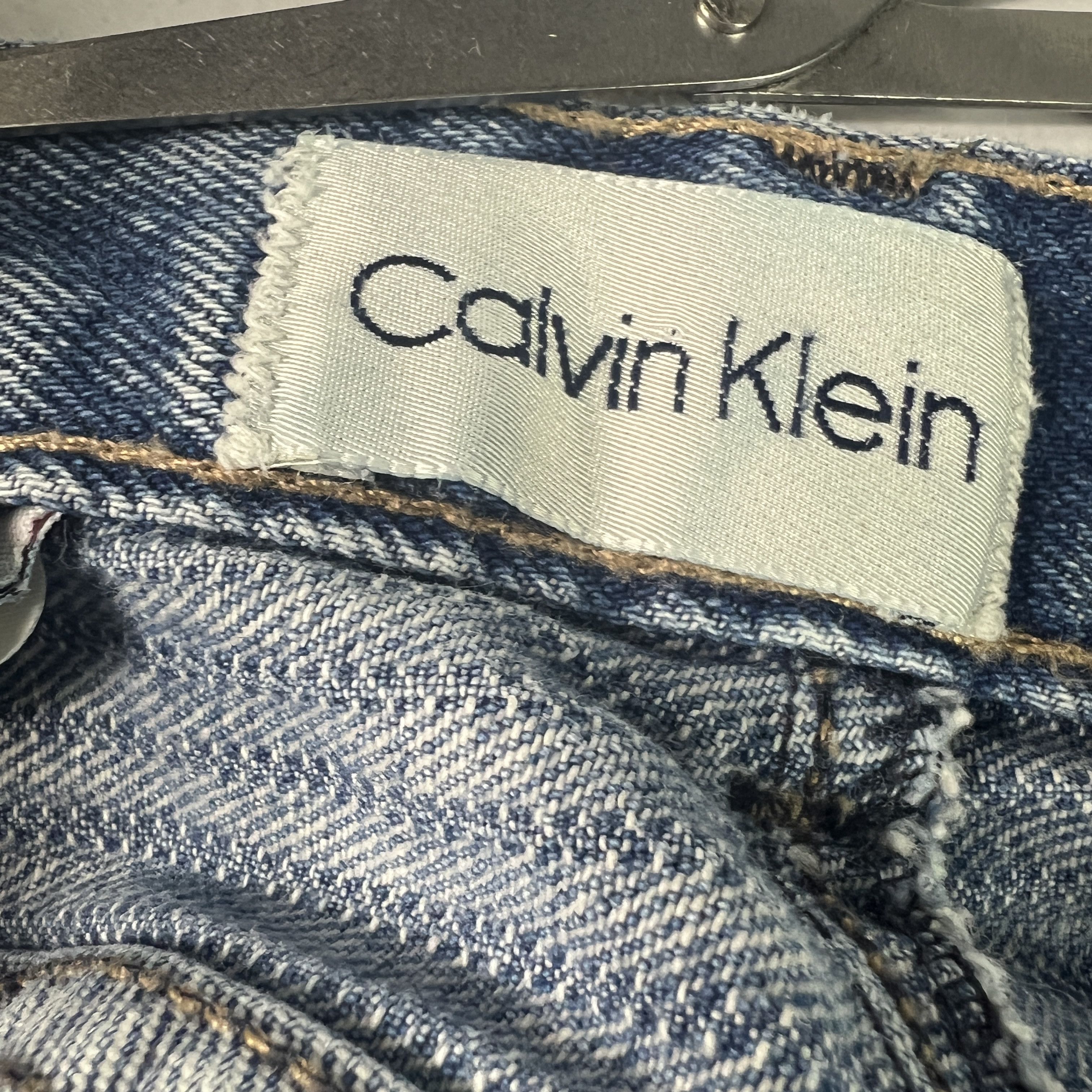 Calvin Klein VTG 80s Calvin Klein Jeans High Rise Tapered Blue Denim Size 28" / US 6 / IT 42 - 11 Thumbnail