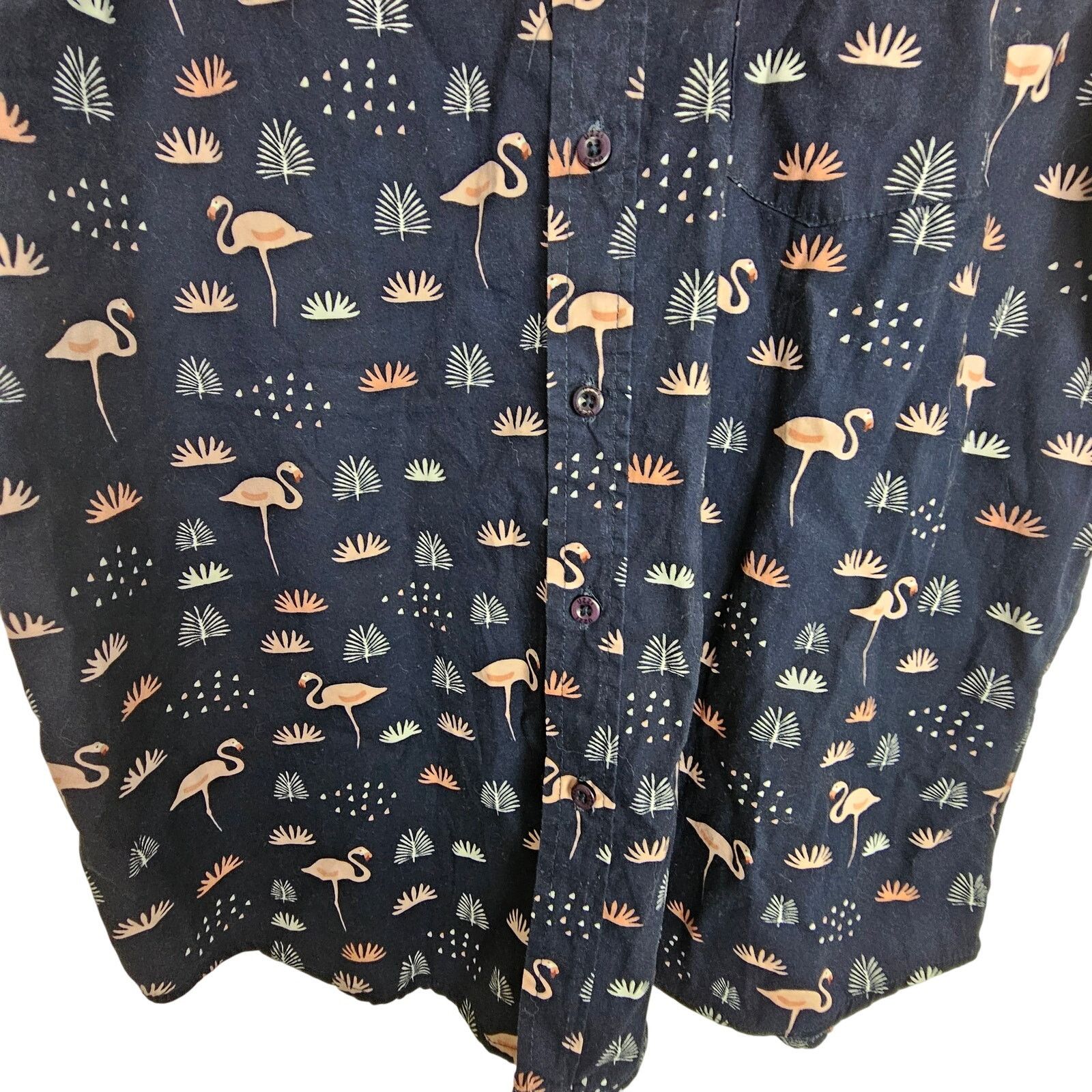 FUZZI Uzzi Amphibious Gear Mens Pink Flamingo Print Shirt Size M Size US M / EU 48-50 / 2 - 3 Thumbnail