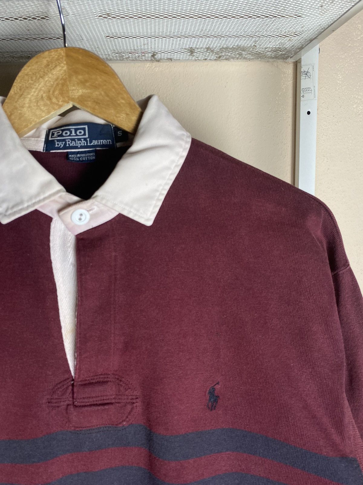 Polo Ralph Lauren FADED Vintage Polo Ralph Lauren Rugby Polos Size US M / EU 48-50 / 2 - 3 Thumbnail