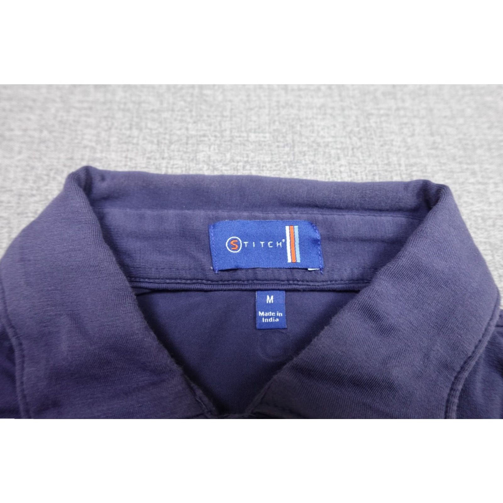 Vintage Stitch Polo Mens M Blue Performance Stretch Golf Breathable Wicking Shirt Modern Golf Mens Regular Short Sleeve Polo Size US M / EU 48-50 / 2 - 2 Thumbnail