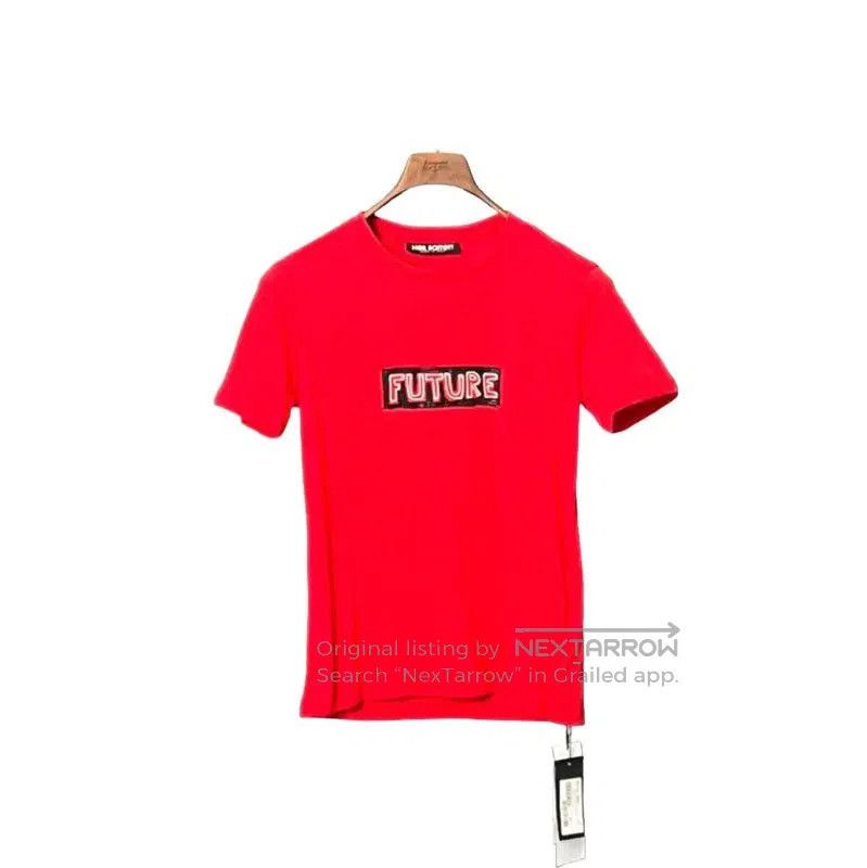 Neil Barrett Neil Barrett Red Cotton Men's T-Shirt . Size US S / EU 44-46 / 1 - 1 Thumbnail
