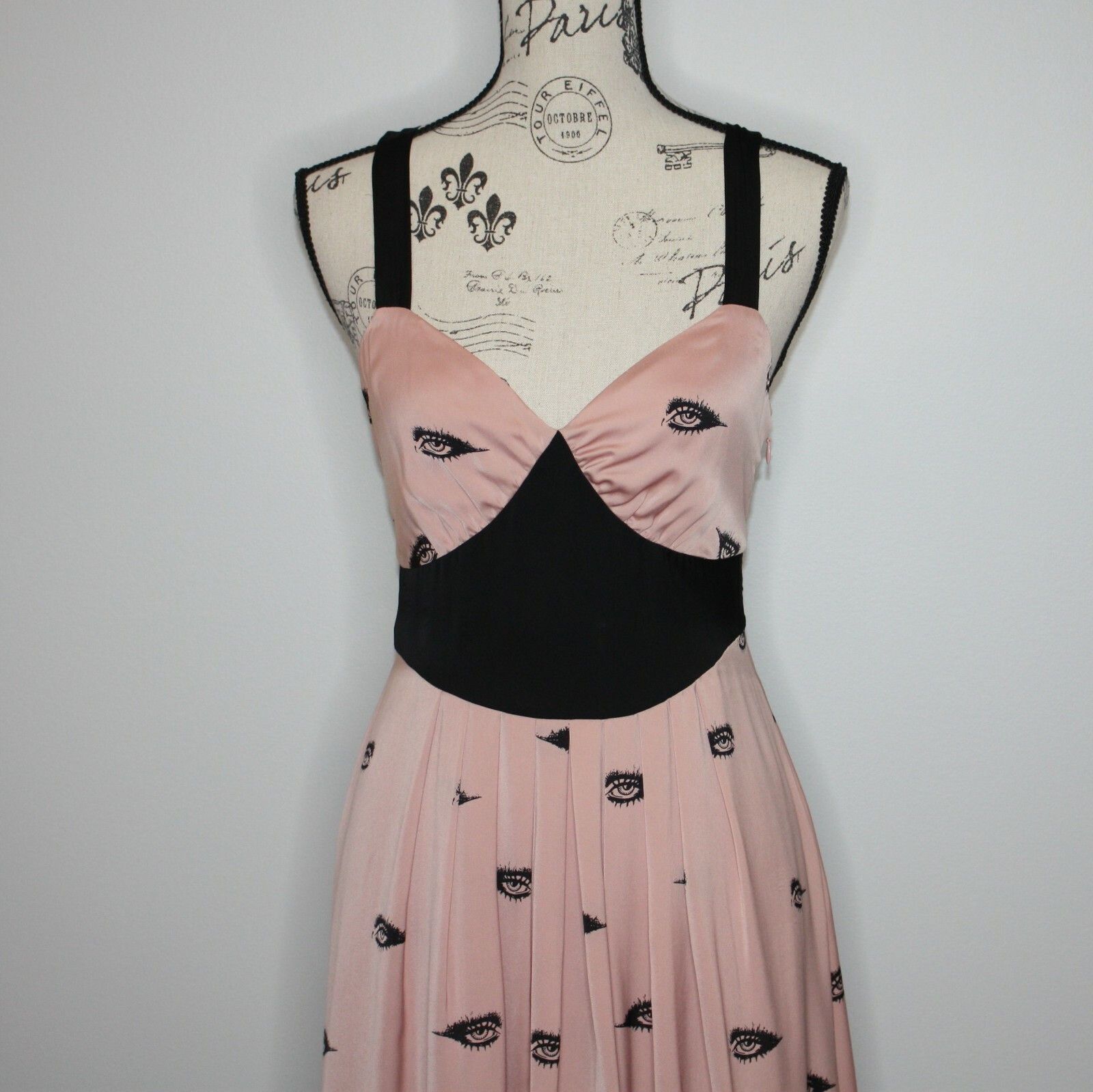 Other Viva Vena! by Vena Cava Pleated Eye Print Dress in size US 6 Size M / US 6-8 / IT 42-44 - 12 Thumbnail