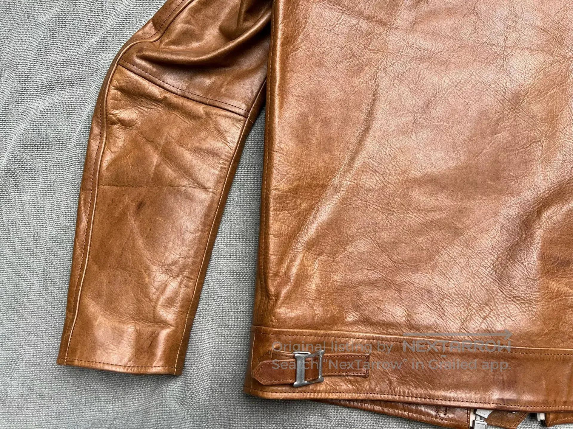SUNSEA Sunset Bay Honey Leather Pocket Jacket. Size US M / EU 48-50 / 2 - 7 Thumbnail