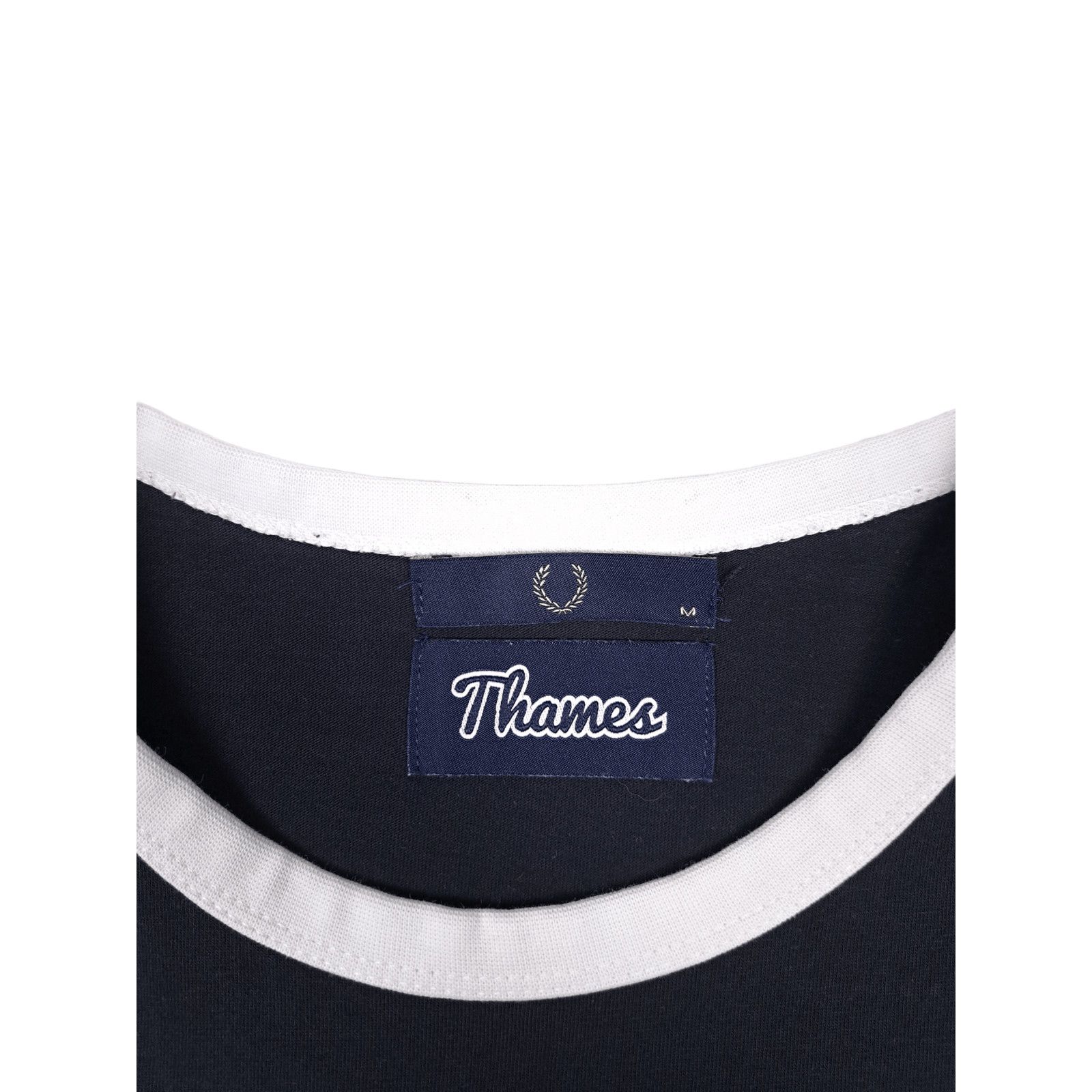 Fred Perry × Thames Rare Fred Perry x Thames Navy Black Logo T-shirt Size US M / EU 48-50 / 2 - 5 Thumbnail