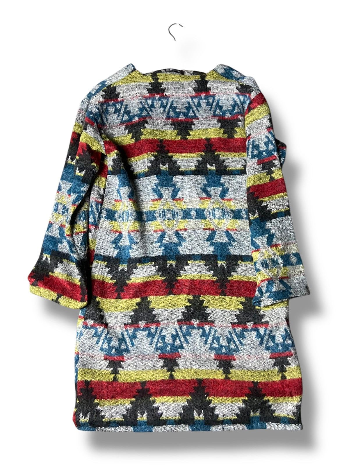 Japanese Brand Vintage RAF RAF Navajo Pattern Long Cardigan (159) Size US L / EU 52-54 / 3 - 4 Thumbnail