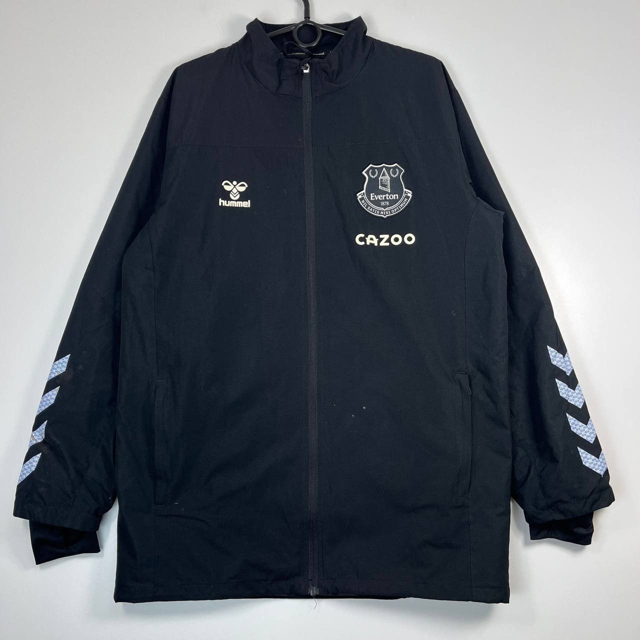 Hummel Hummel Everton FC Jacket Black Full Zip Training Coat Size M Size US M / EU 48-50 / 2 - 1 Thumbnail