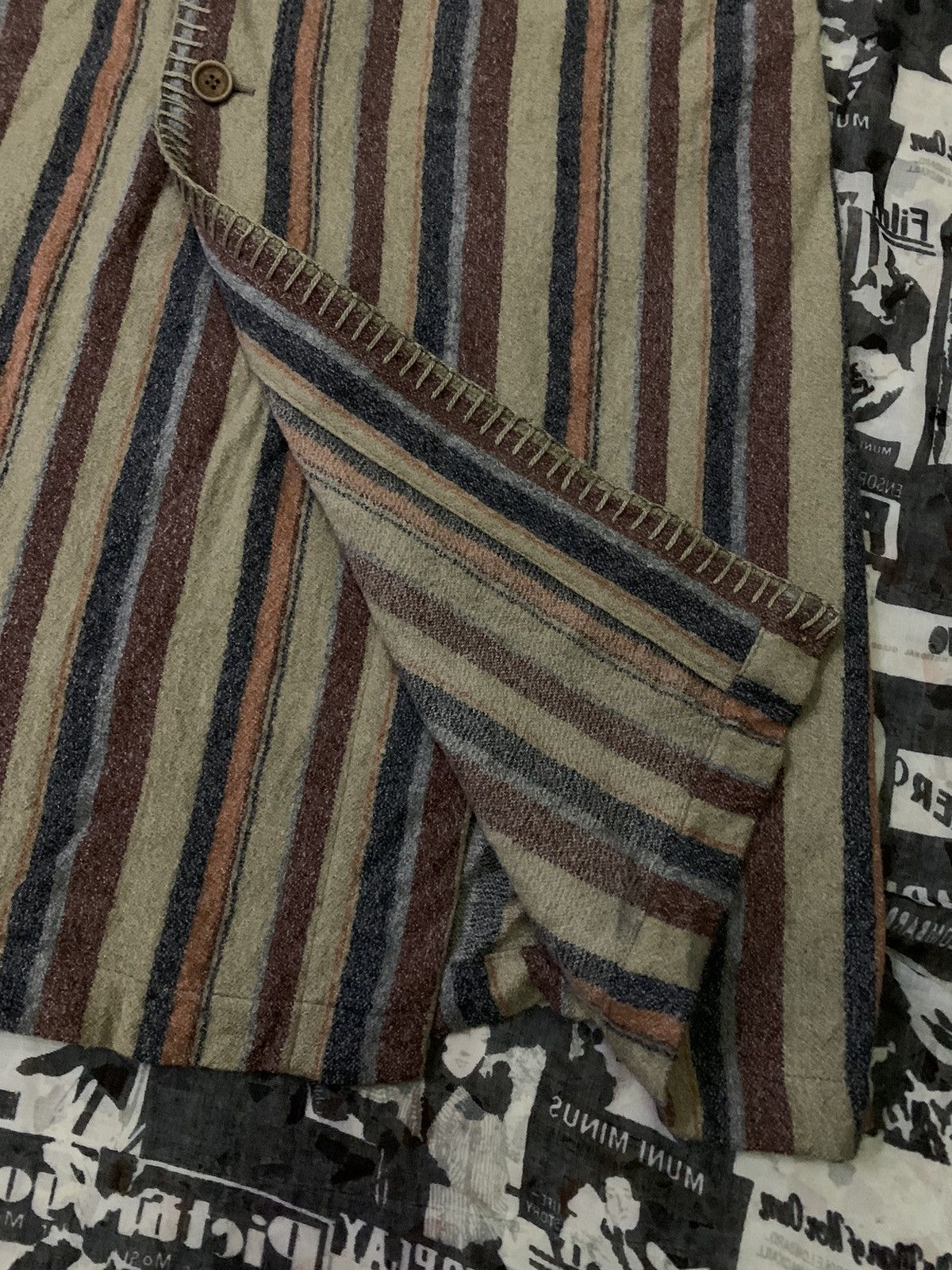 Issey Miyake 💥Vintage Issey Miyake Midi Skirt Button Size 29" - 4 Thumbnail