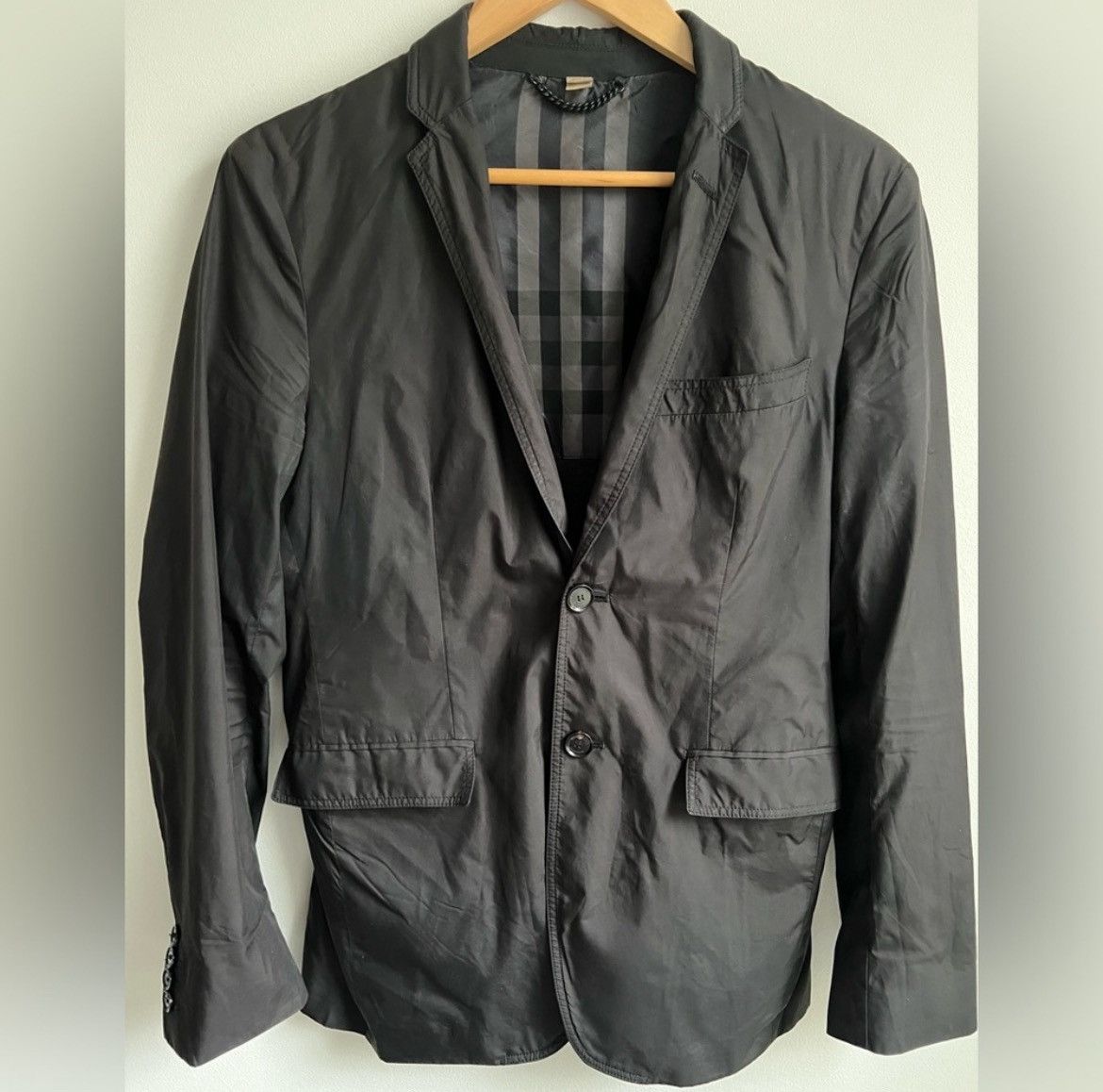 image of Burberry London Lightweight Shell in Black, Men's (Size Small)