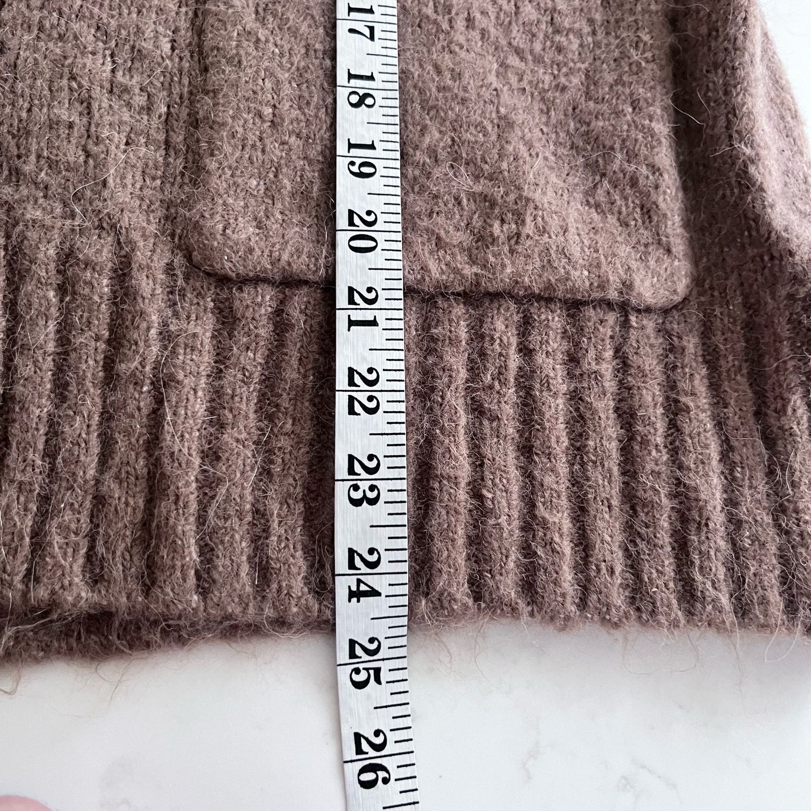 Zara Zara Brown Knit V-Neck Button Front Cardigan Sweater Size S / US 4 / IT 40 - 6 Thumbnail