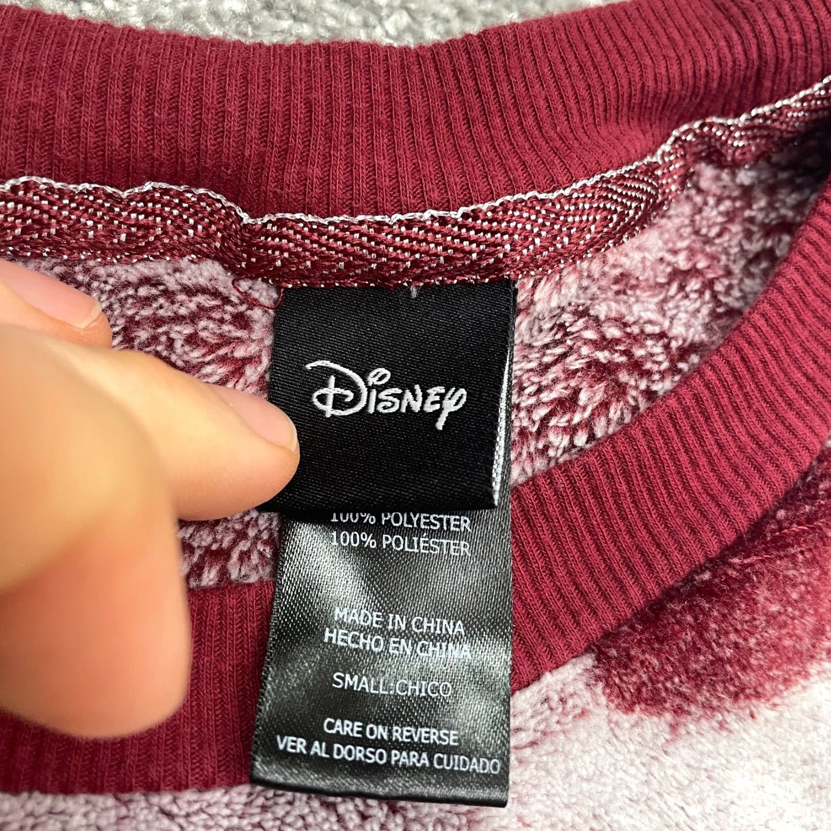 Disney Disney Mickey Mouse Sweatshirt Sweatpants Set Womens S Red Tapered Leg 2 Piece Size S / US 4 / IT 40 - 7 Thumbnail