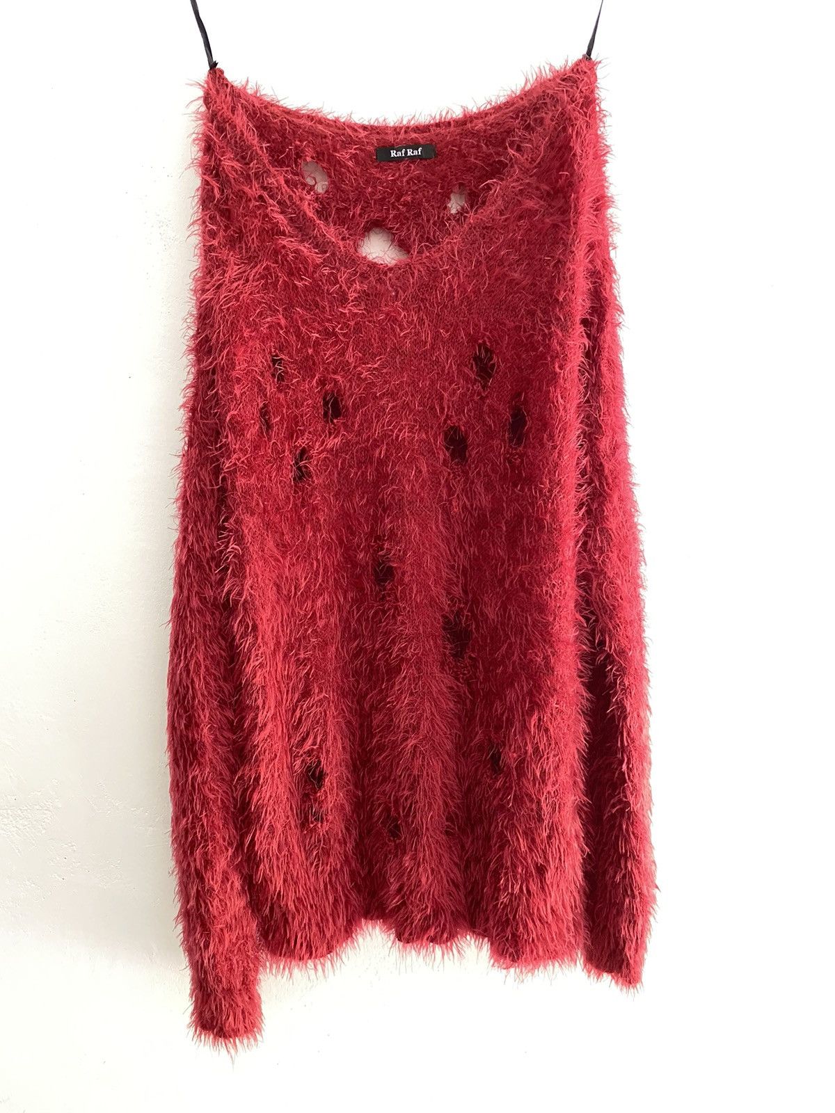 If Six Was Nine × Japanese Brand × Le Grande Bleu (L.G.B.) Raf Raf fuzzy distressed knit like raf simons style Size US L / EU 52-54 / 3 - 1 Thumbnail