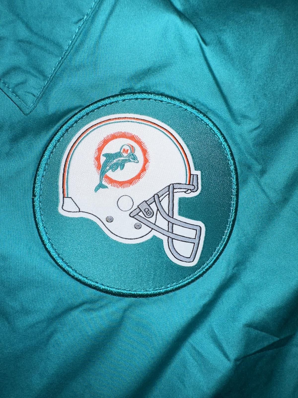 Nike Nike Men's Miami Dolphins Aqua Sideline Coaches Performance Full-Snap Jacket Size US M / EU 48-50 / 2 - 3 Thumbnail