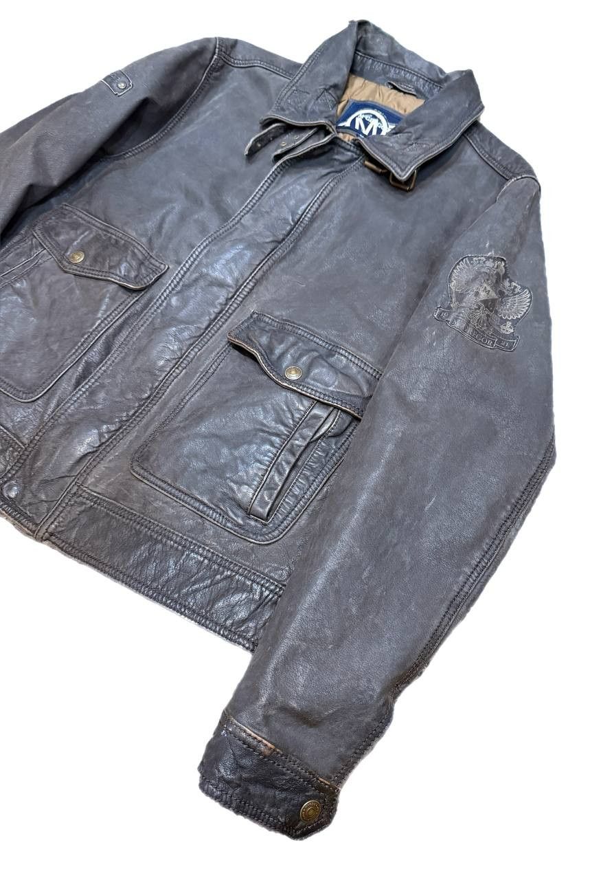 McGregor Vintage McGregor Motorcycle Leather Bomber / Flight Jacket Size US L / EU 52-54 / 3 - 3 Thumbnail