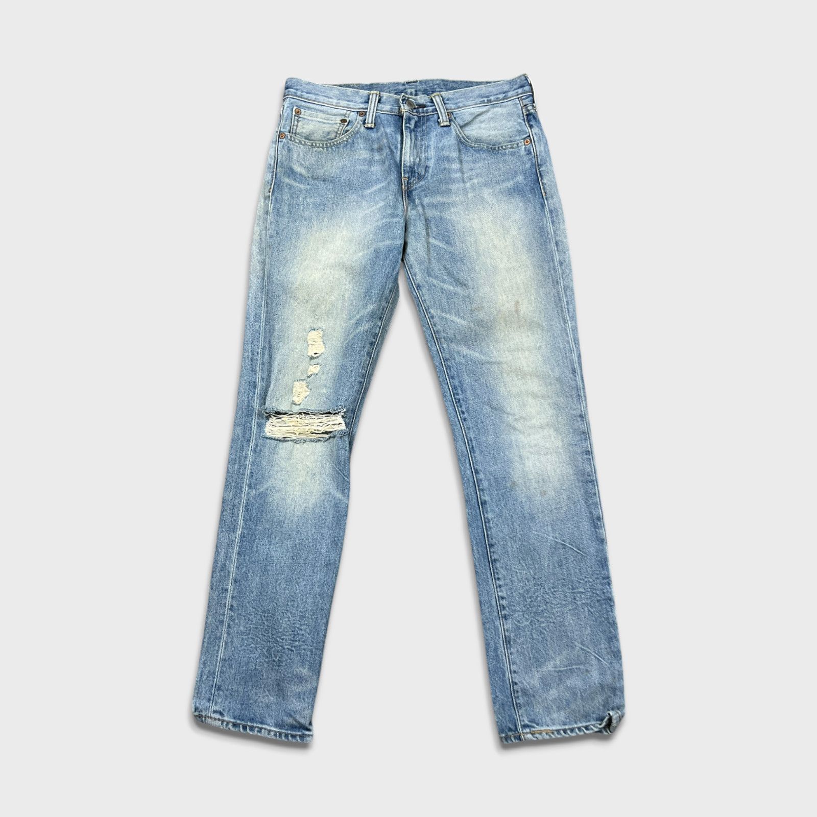 Levi's × Vintage Levi's 511 Jeans 31x30 Slim Fit Fade Distressed Denim Pants Size US 31 - 1 Thumbnail