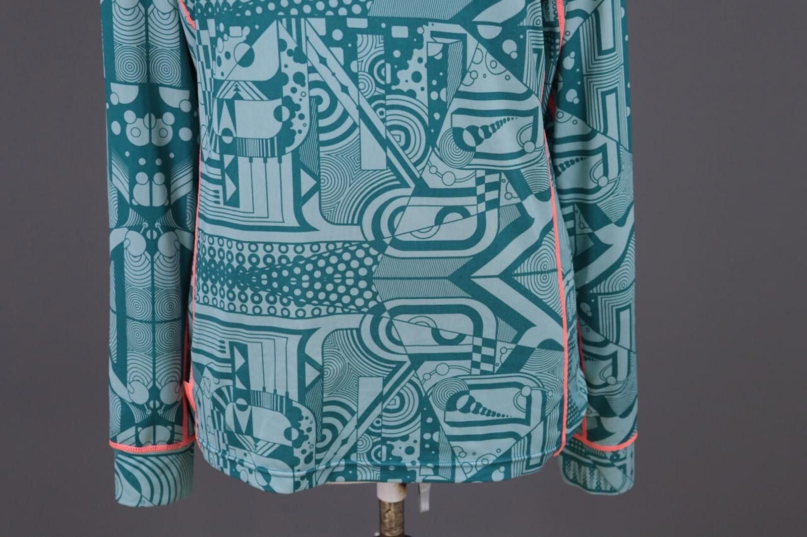 Designer Kari Traa Blue Geometric Logo Thermo Base Layer Size XL Size XL / US 12-14 / IT 48-50 - 3 Thumbnail