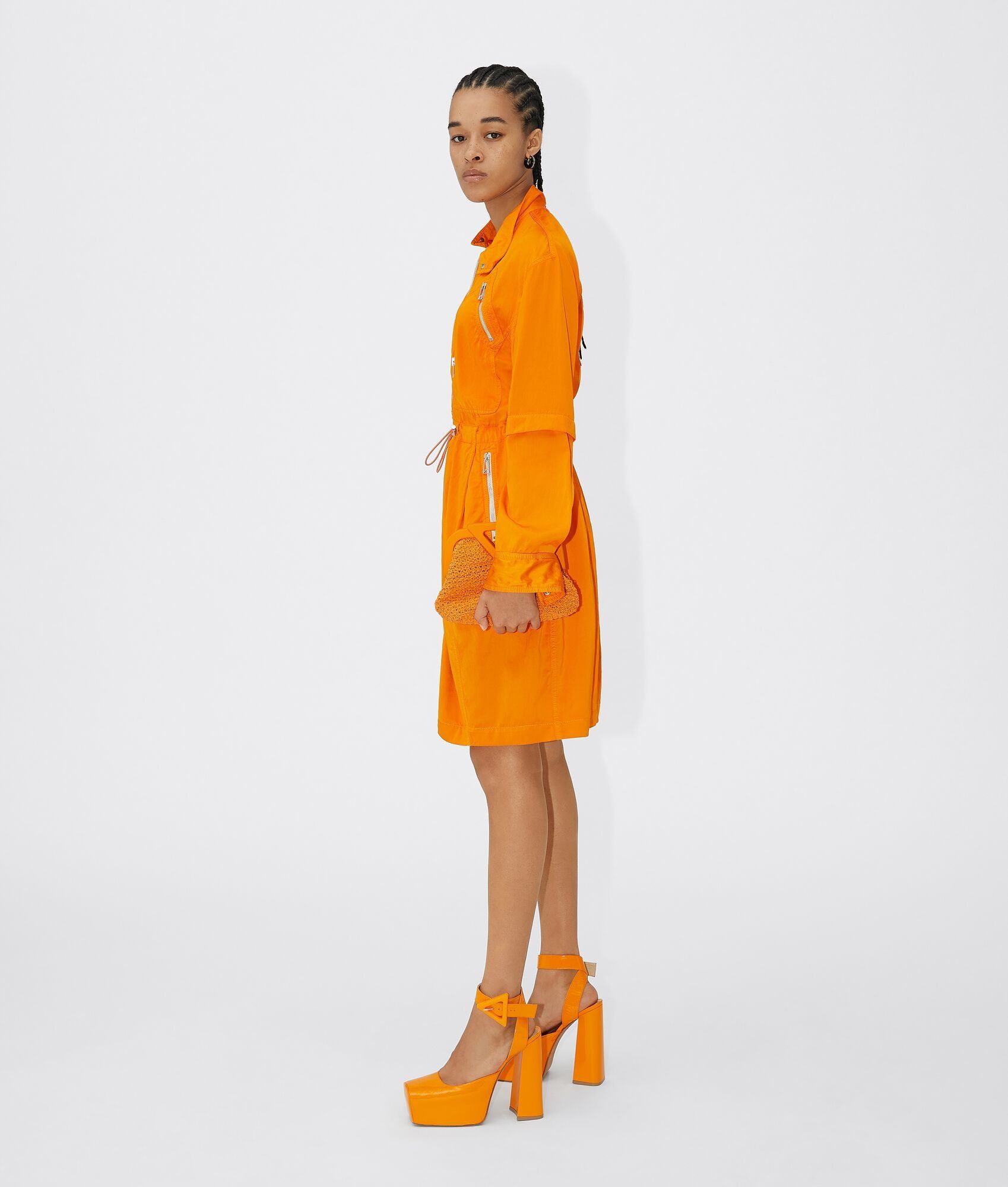 Bottega Veneta o1n1vont0525 Size: OS / Small Point Bag in Tangerine Size ONE SIZE - 5 Thumbnail