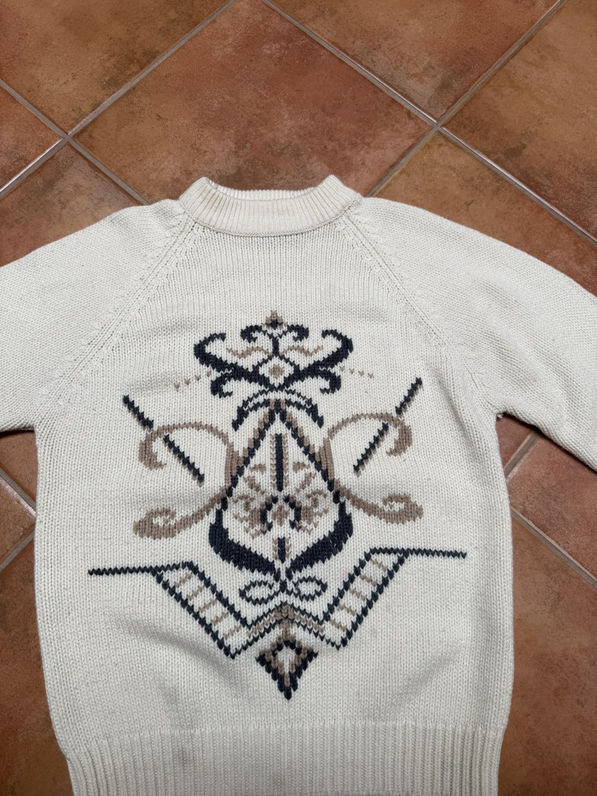 Vintage Vintage Knitted Motif Sweater Size US L / EU 52-54 / 3 - 6 Thumbnail