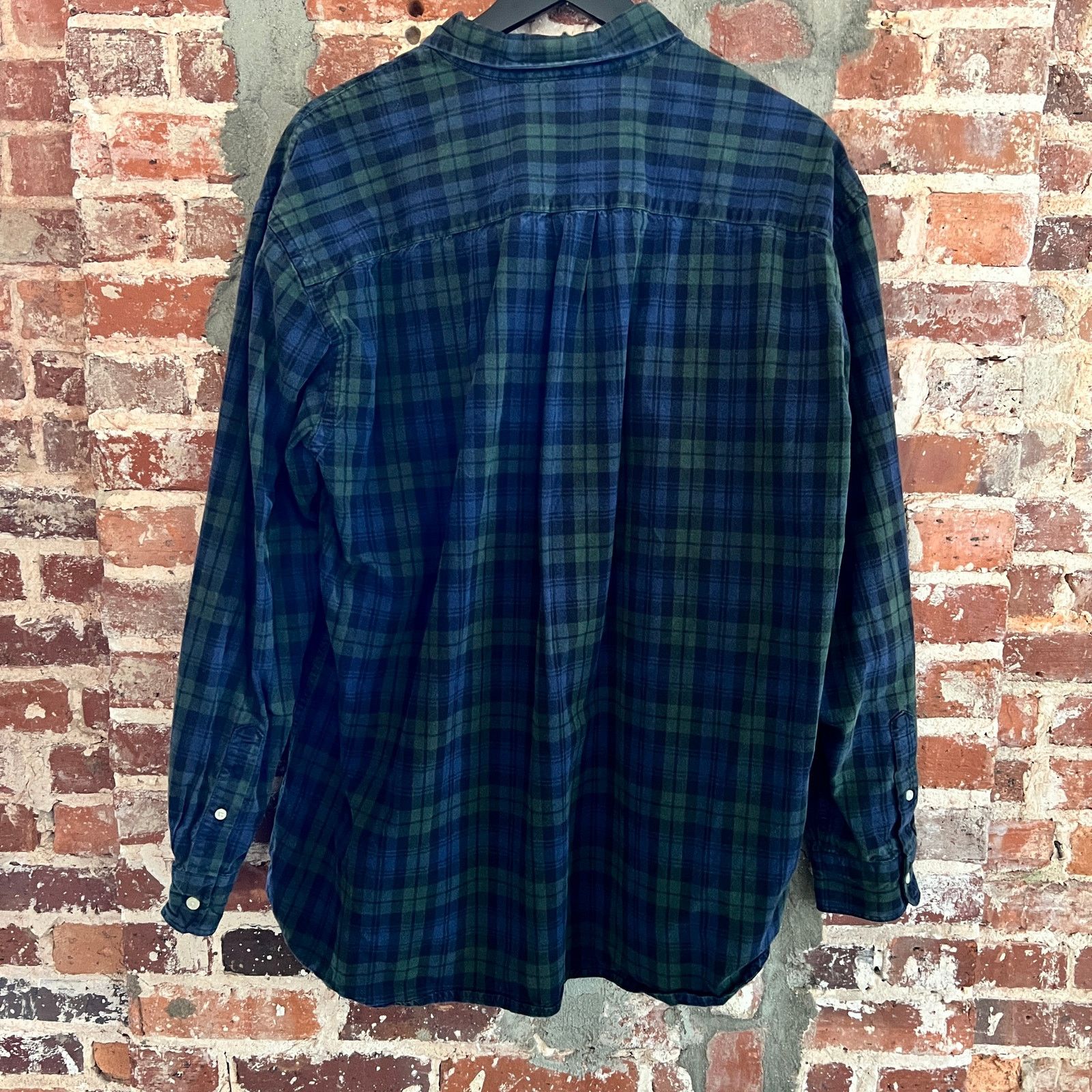 J.Crew Vintage J.Crew Black Tartan Plaid Oxford Shirt XL 25x32 Size US XL / EU 56 / 4 - 4 Thumbnail