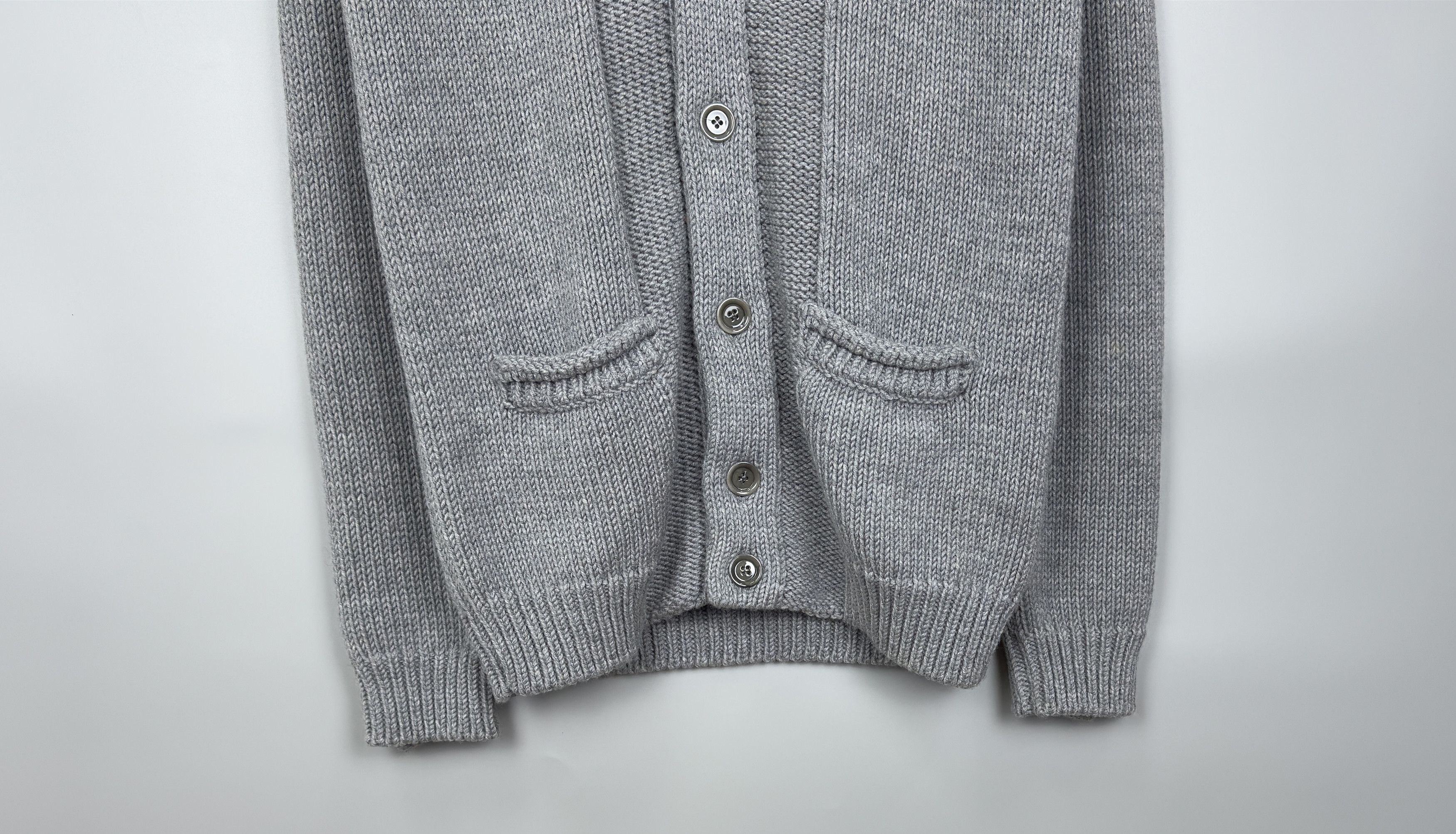 Paolo Pecora Paolo Pecora Italian Designer Merinos Extrafines Cardigan Size US XL / EU 56 / 4 - 3 Thumbnail