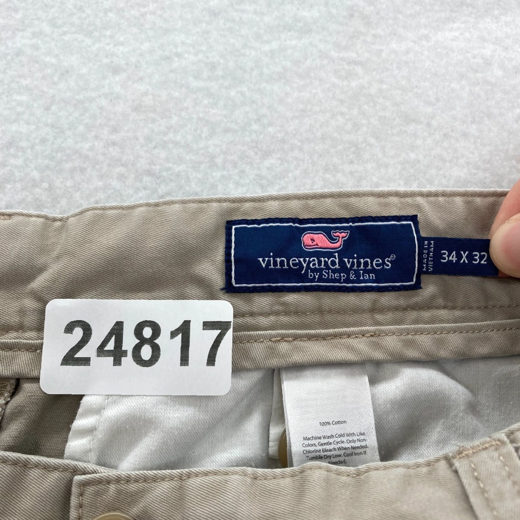 Vineyard Vines Vineyard Vines Chino Pants Mens 34x30 Khaki Beige Straight Leg Preppy Travel Pants Size US 34 / EU 50 - 5 Thumbnail