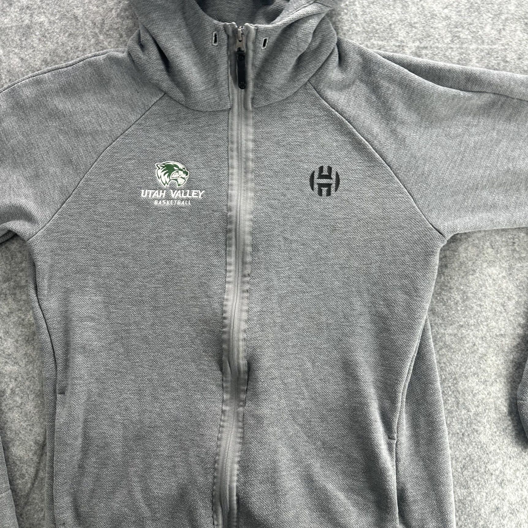 Adidas Adidas Hoodie Mens L Gray James Harden Full Zip Utah Valley Basketball University Sports Size US L / EU 52-54 / 3 - 3 Thumbnail