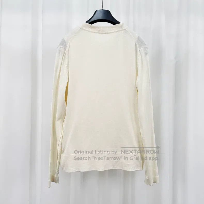 Hermes Hermes Ivory faux two-piece cashmere knitted long sleeve Size XS / US 0-2 / IT 36-38 - 2 Thumbnail