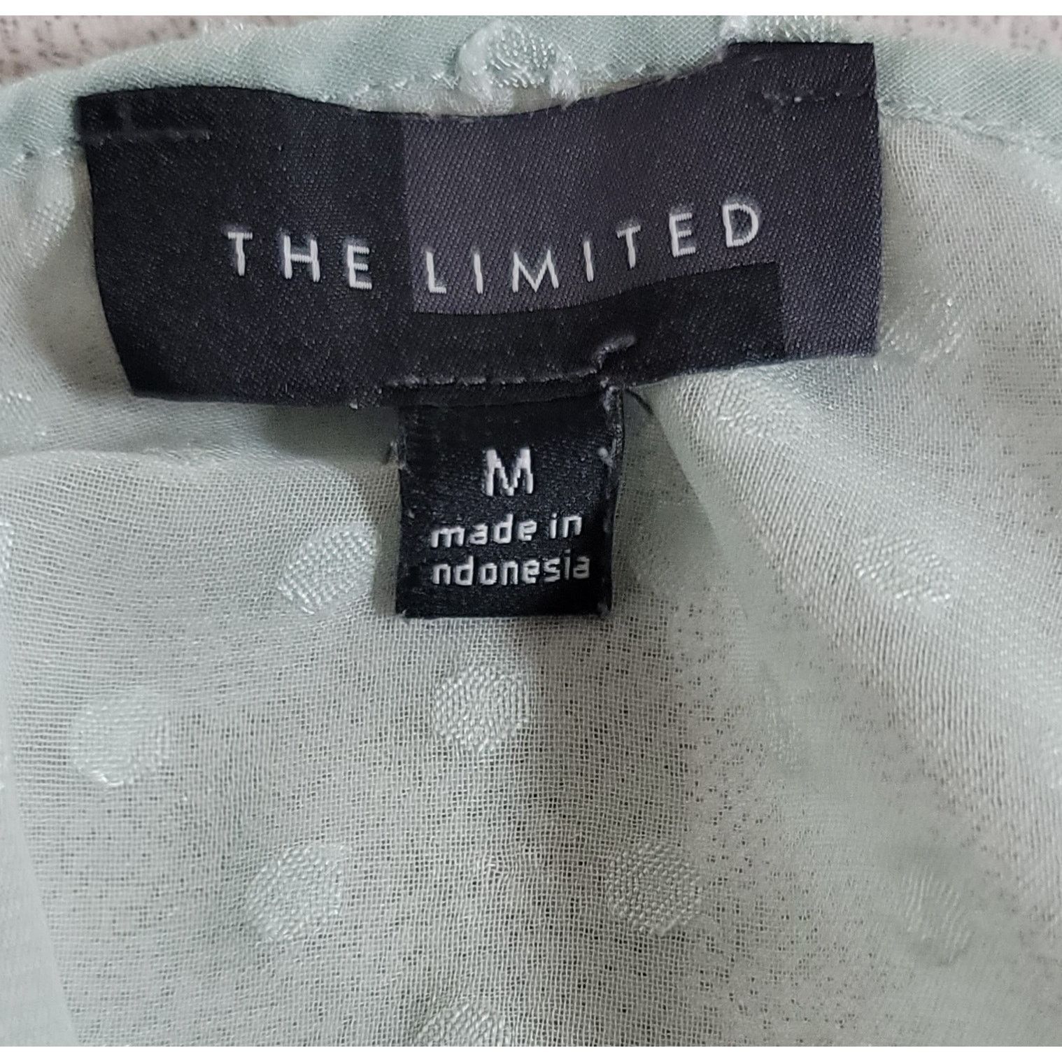 Other The Limited Green Sheer Top M Dual Front Pockets Size M / US 6-8 / IT 42-44 - 4 Thumbnail
