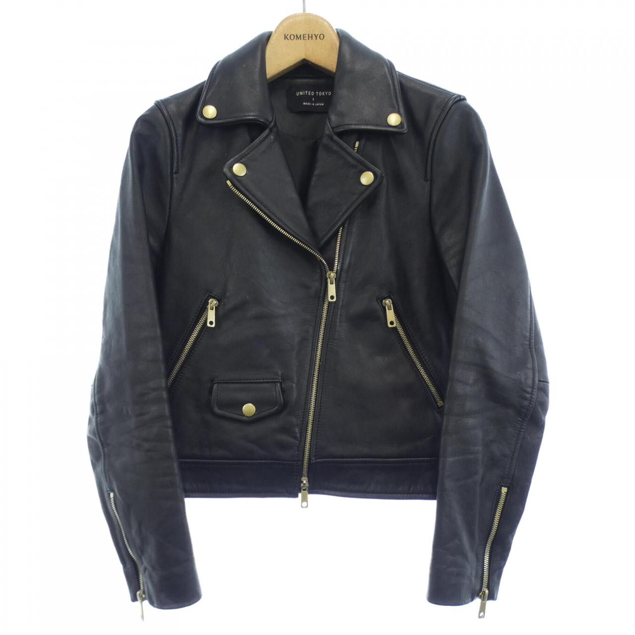 Other UNITED TOKYO Leather Jacket Leather Outerwear DUTY FREE for USA