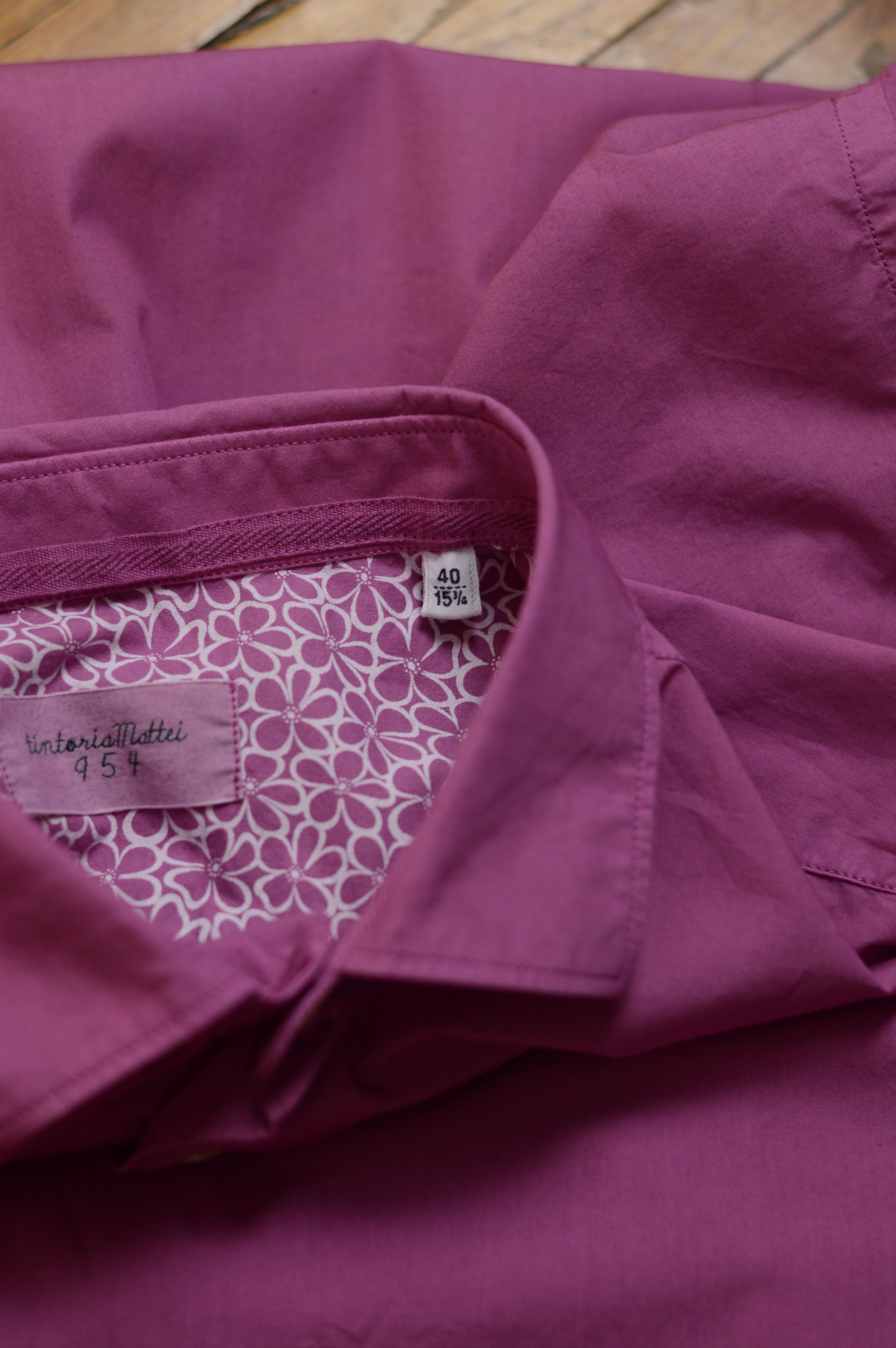 Tintoria Mattei Tintoria Mattei 954 Italian Cotton Pink Long Sleeve Shirt Size US M / EU 48-50 / 2 - 6 Thumbnail