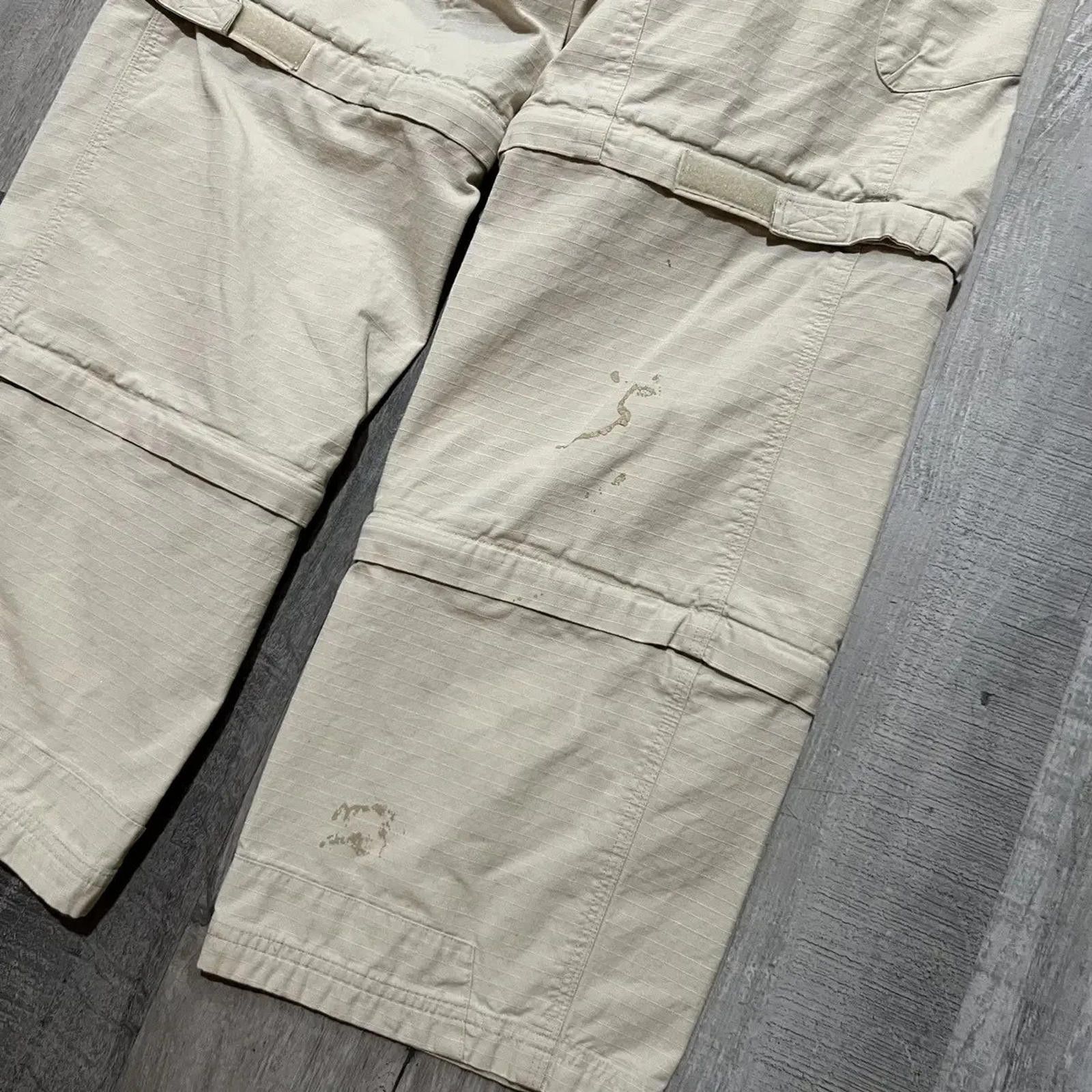 Other VTG No Boundaries Y2K Baggy Loose Skater Tech Zip Offs Size US 29 - 3 Thumbnail