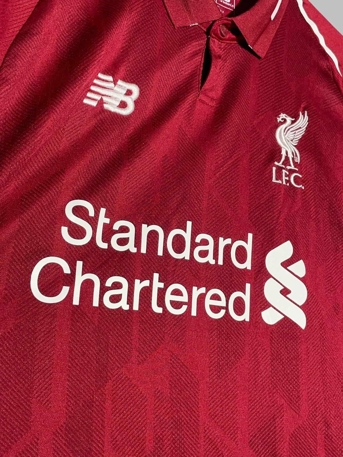 New Balance #11 Salah Liverpool New Balance 2018/19 Home Football Shirt Size US XL / EU 56 / 4 - 9 Thumbnail