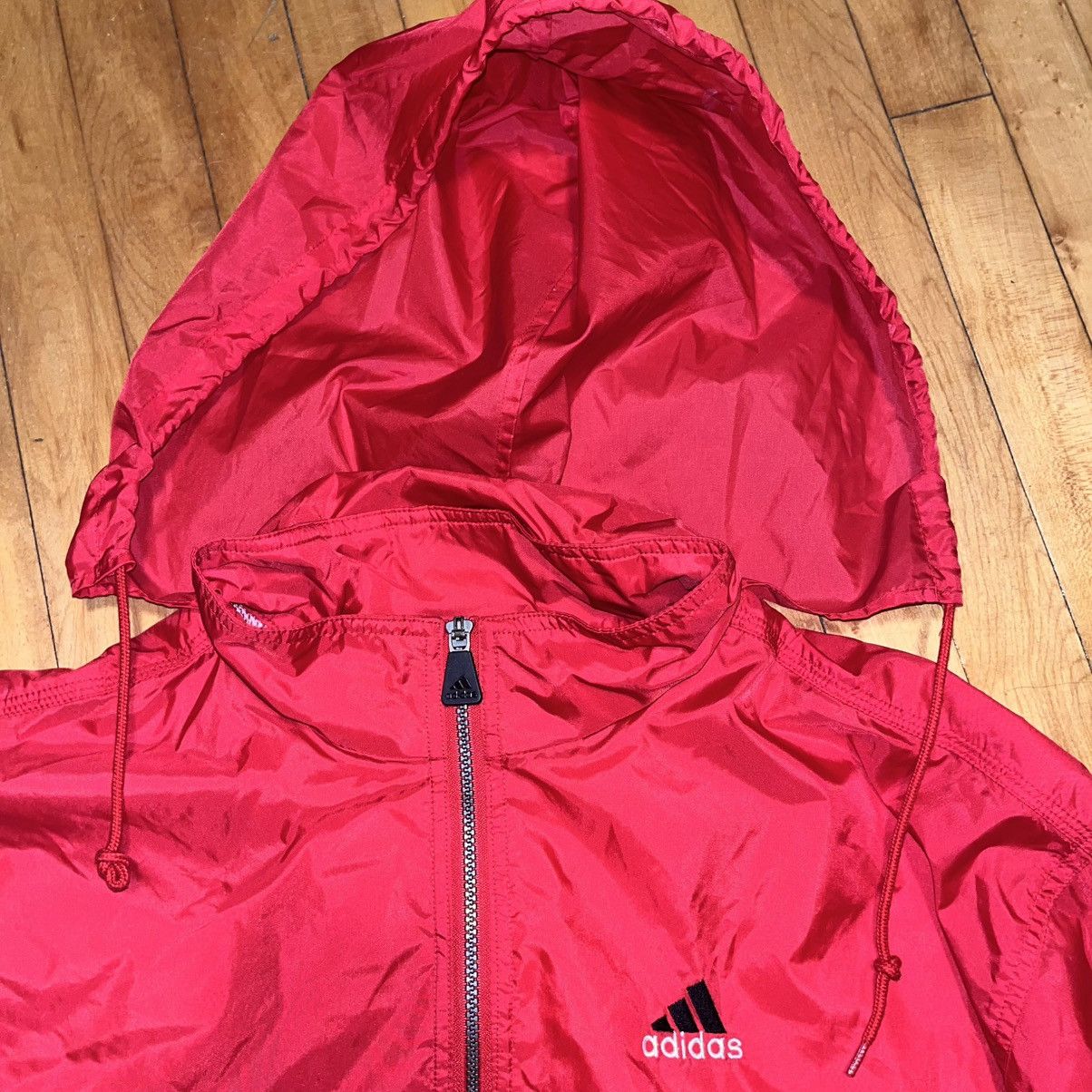 Adidas 90s Vintage adidas windbreaker rain jacket Size US XL / EU 56 / 4 - 6 Thumbnail