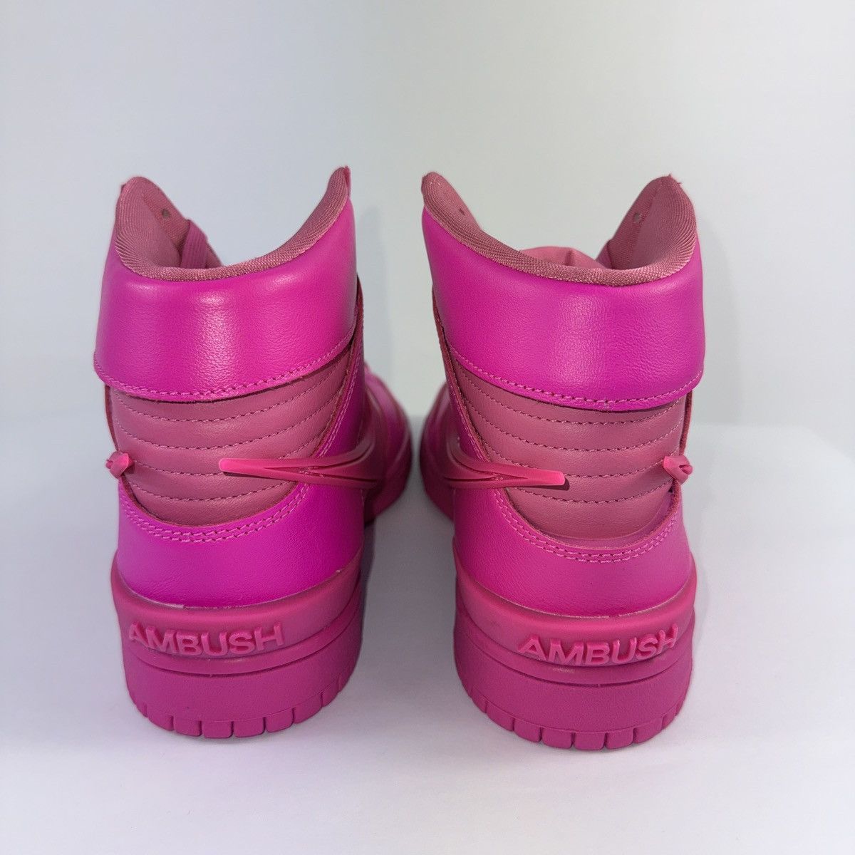 Nike NIKE DUNK HIGH TOP AMBUSH ACTIVE FUCHSIA SNEAKERS Size US 11 / EU 44 - 3 Thumbnail