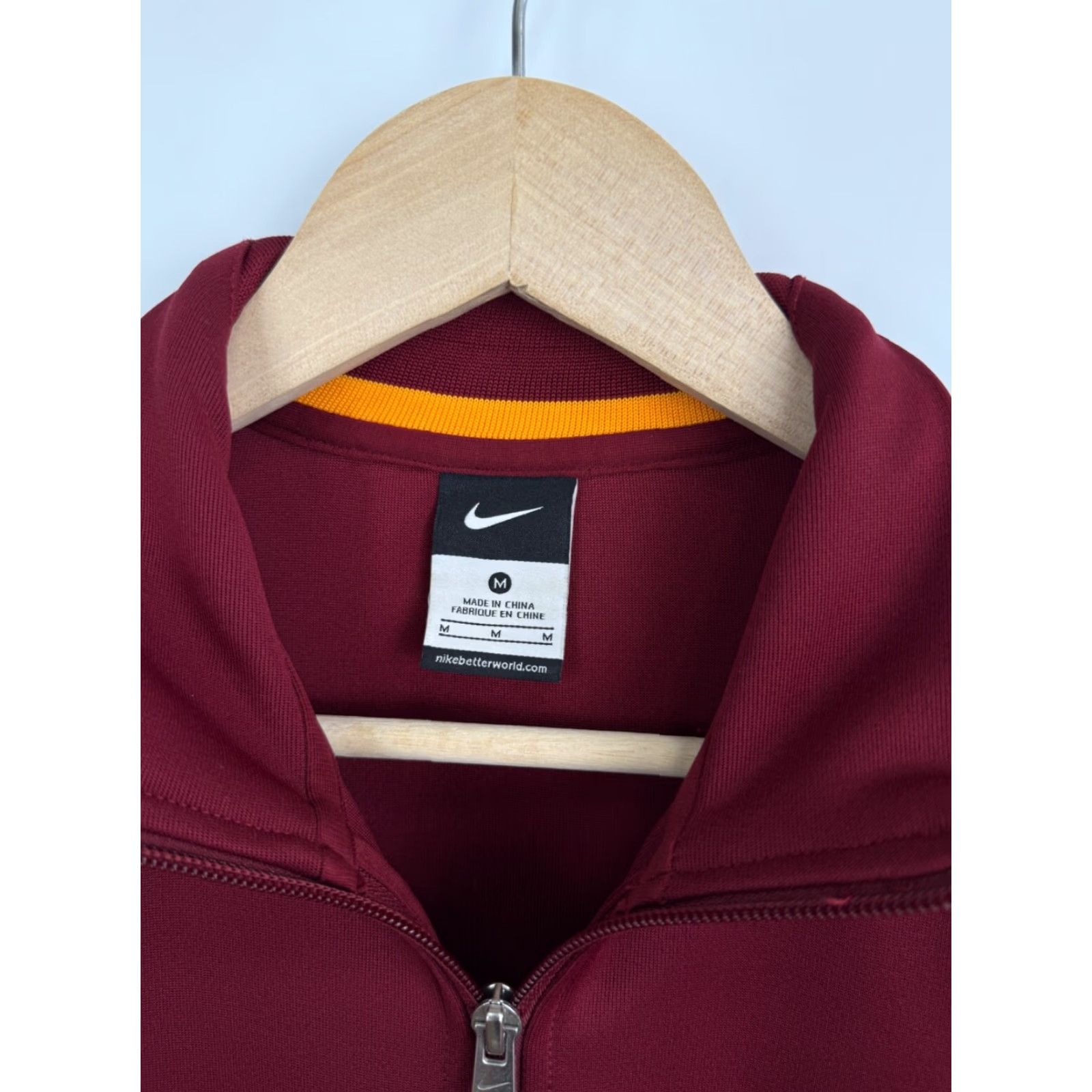 Nike Nike Roma Soccer Jacket M Red Retro Y2K - Men’s Regular Full Zip Front-Delivery Italy Rare Vintage Size US M / EU 48-50 / 2 - 7 Thumbnail