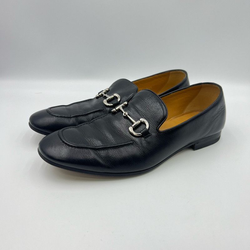 Gucci Gucci Stylish Black Horsebit Casual Loafers 0079 Size US 9.5 / EU 42-43 - 1 Thumbnail