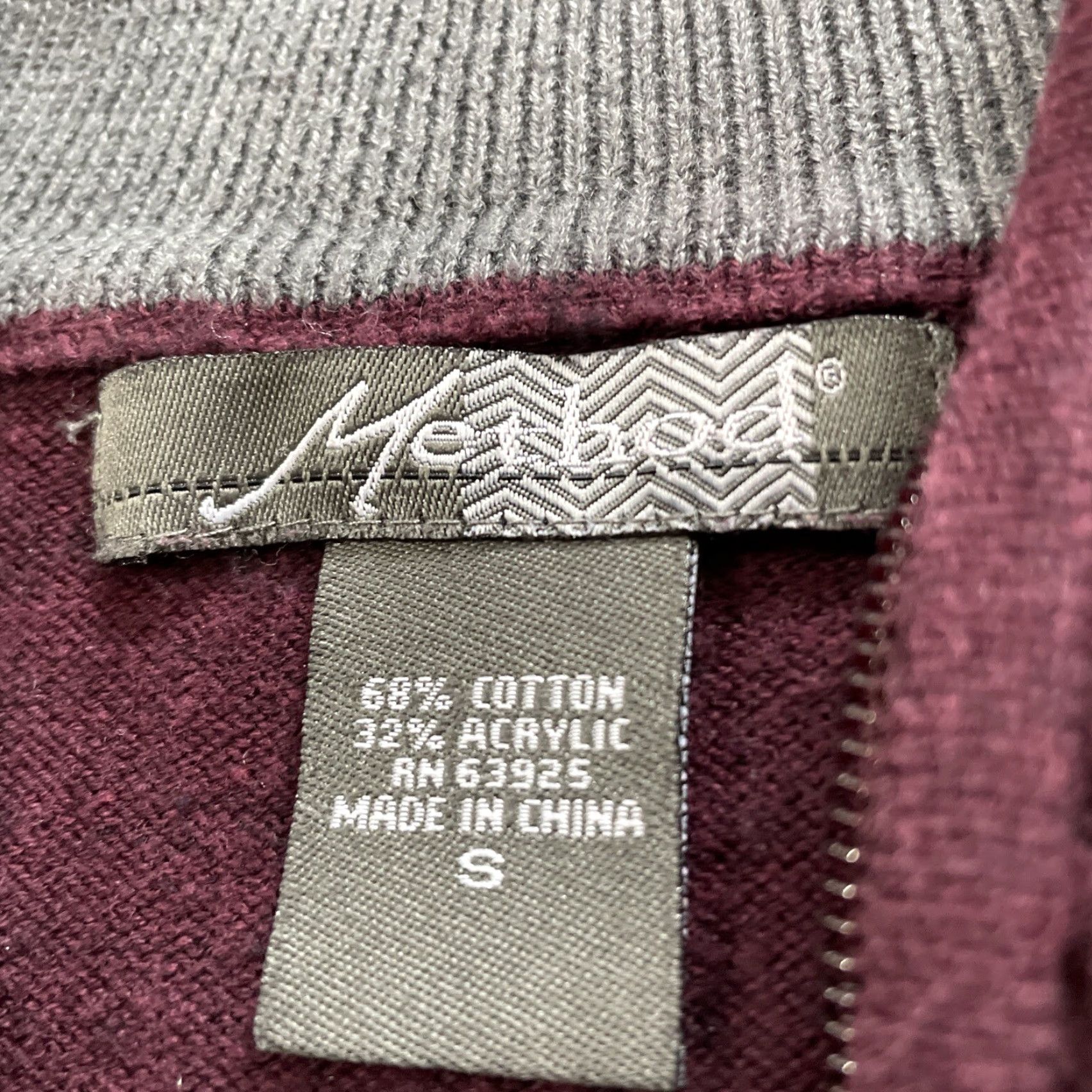 Vintage METHOD Sweater Men S 1/4 Zip Argyle Diamond Preppy Dark Academia Red Maroon Grey Diamond Knit Size US S / EU 44-46 / 1 - 5 Thumbnail