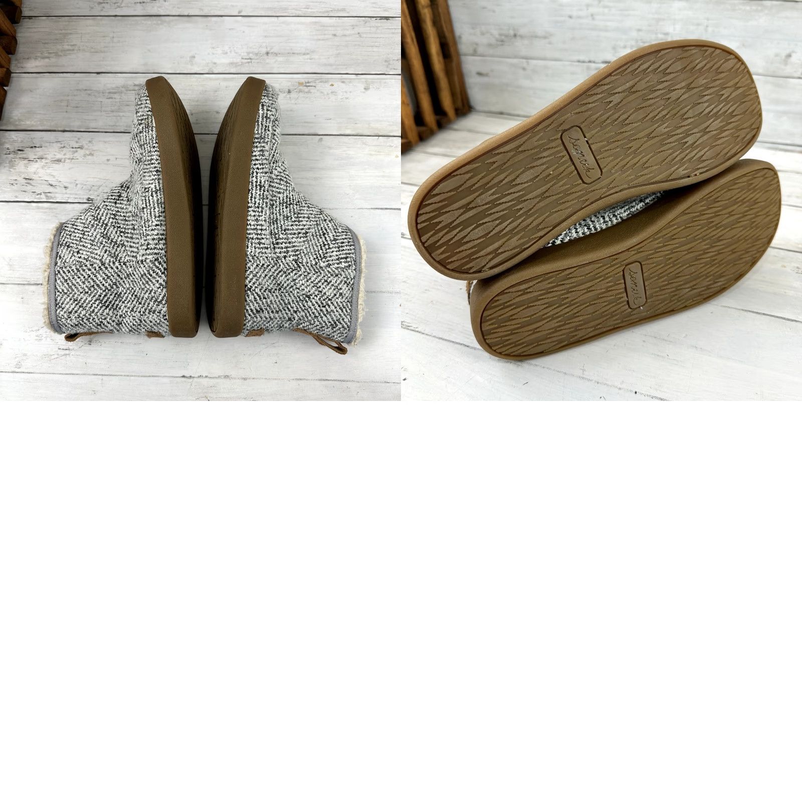 Sanuk Sanuk Cush N’ Blaze Women’s Gray Woven Geometric Chukka Bootie Slippers Sz 7.5 Size M / US 6-8 / IT 42-44 - 8 Thumbnail