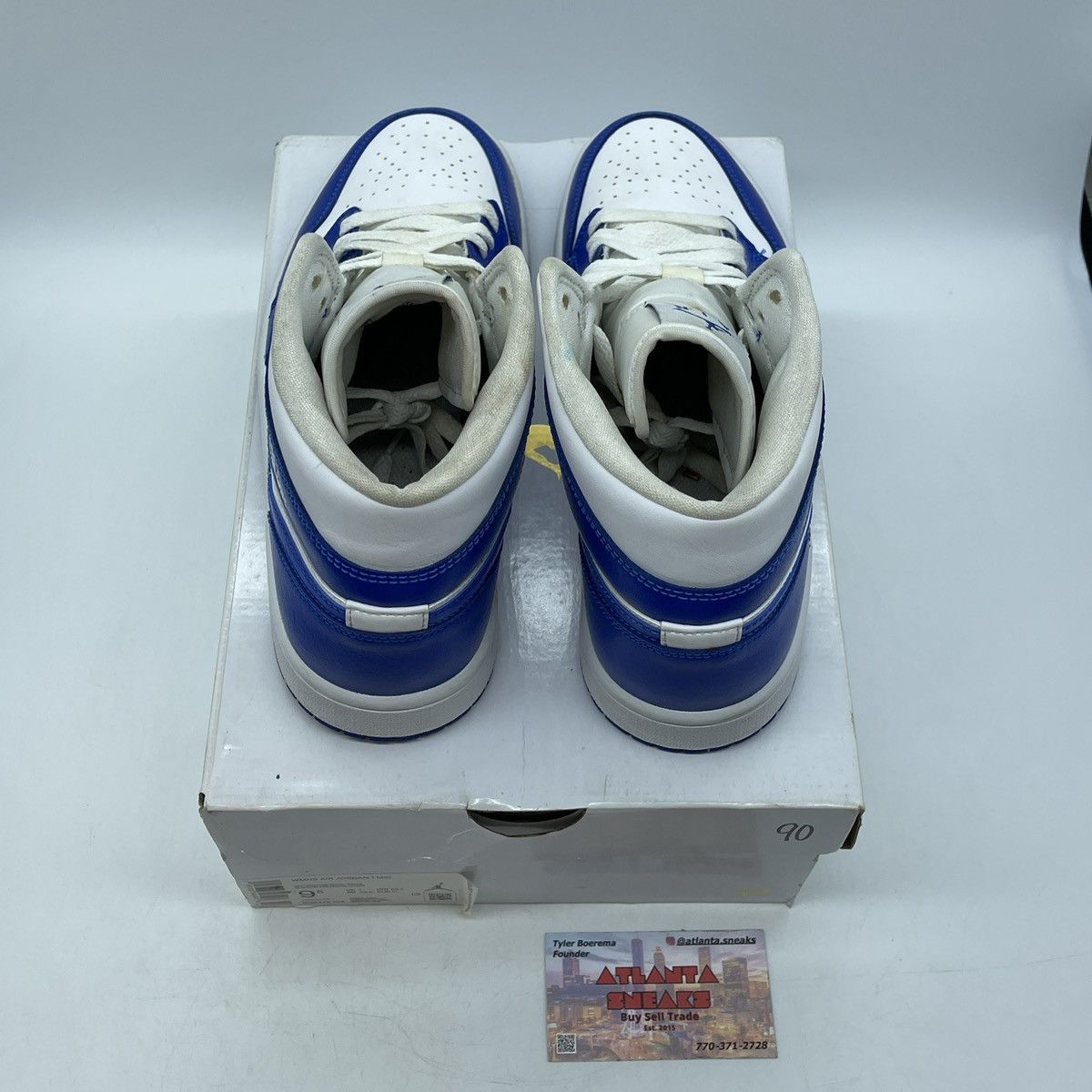 Jordan Brand Wmns Air Jordan 1 mid Kentucky blue Size US 9.5 / IT 39.5 - 6 Thumbnail