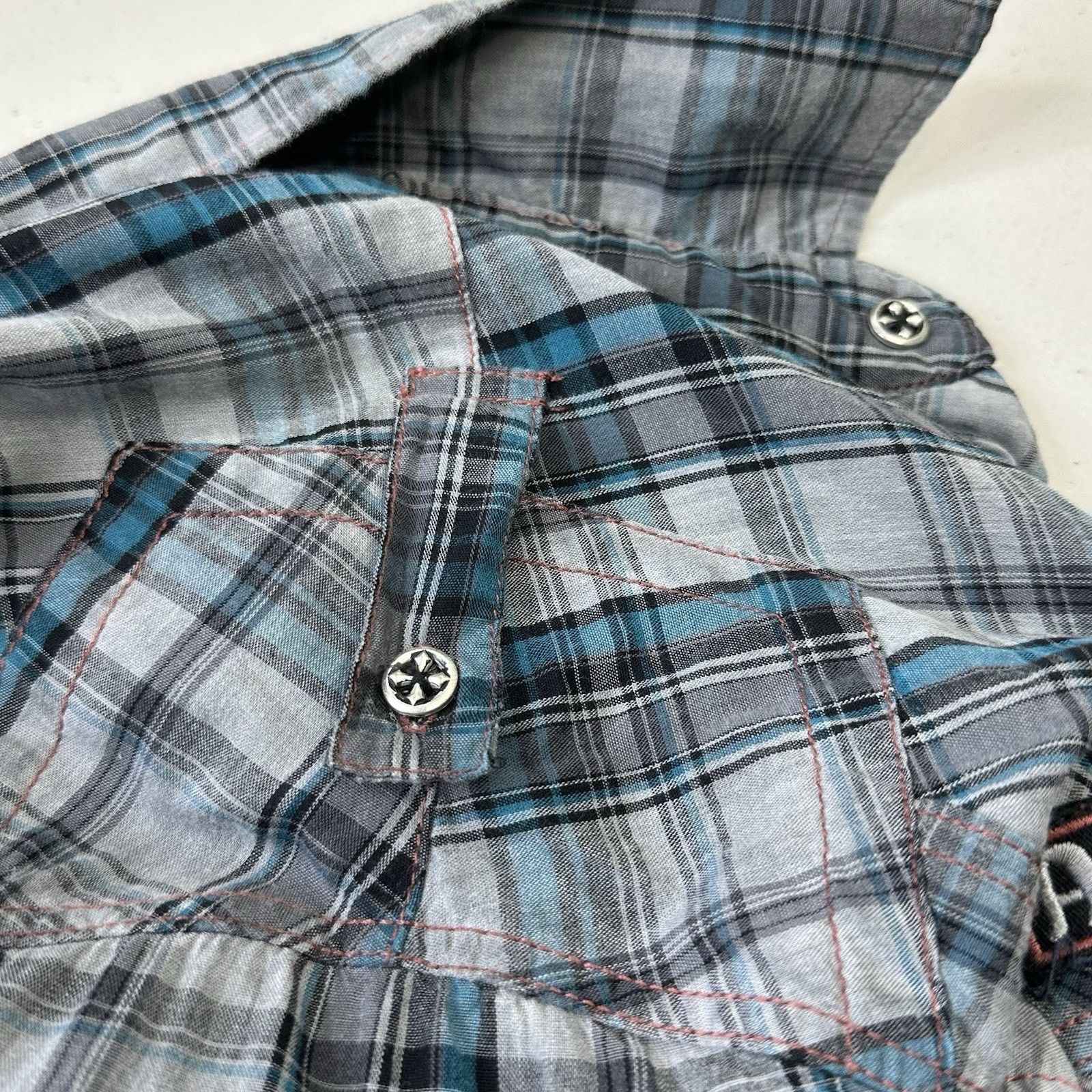 Affliction Affliction Black Premium Plaid Shirt XL Slim Fit Button Size US M / EU 48-50 / 2 - 13 Thumbnail