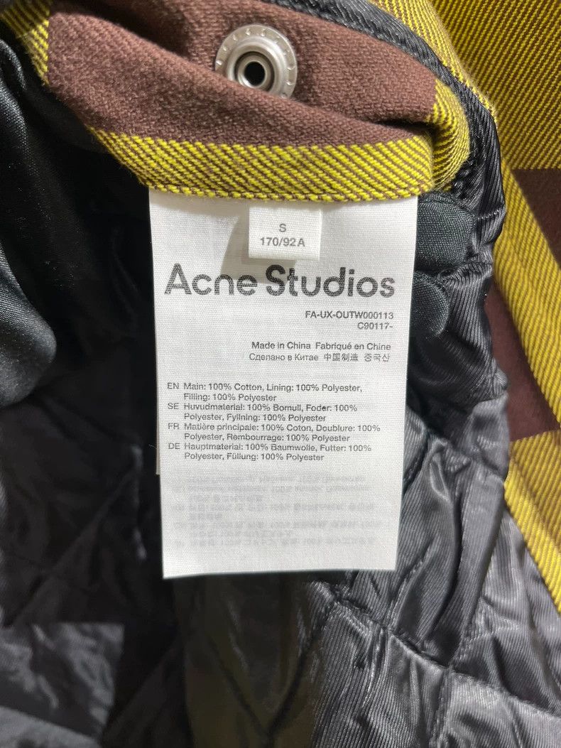 Acne Studios Acne Studios Smiling face embroidered color-blocking check Size US S / EU 44-46 / 1 - 5 Thumbnail