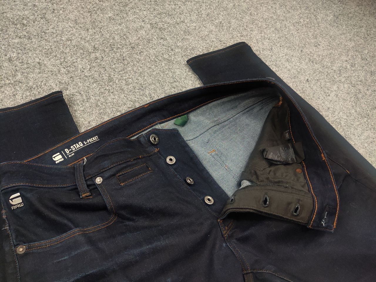 G-Star G Star d-staq slim Dark Wax Black Denim jeans Vintage LGB Size US 36 / EU 52 - 12 Thumbnail