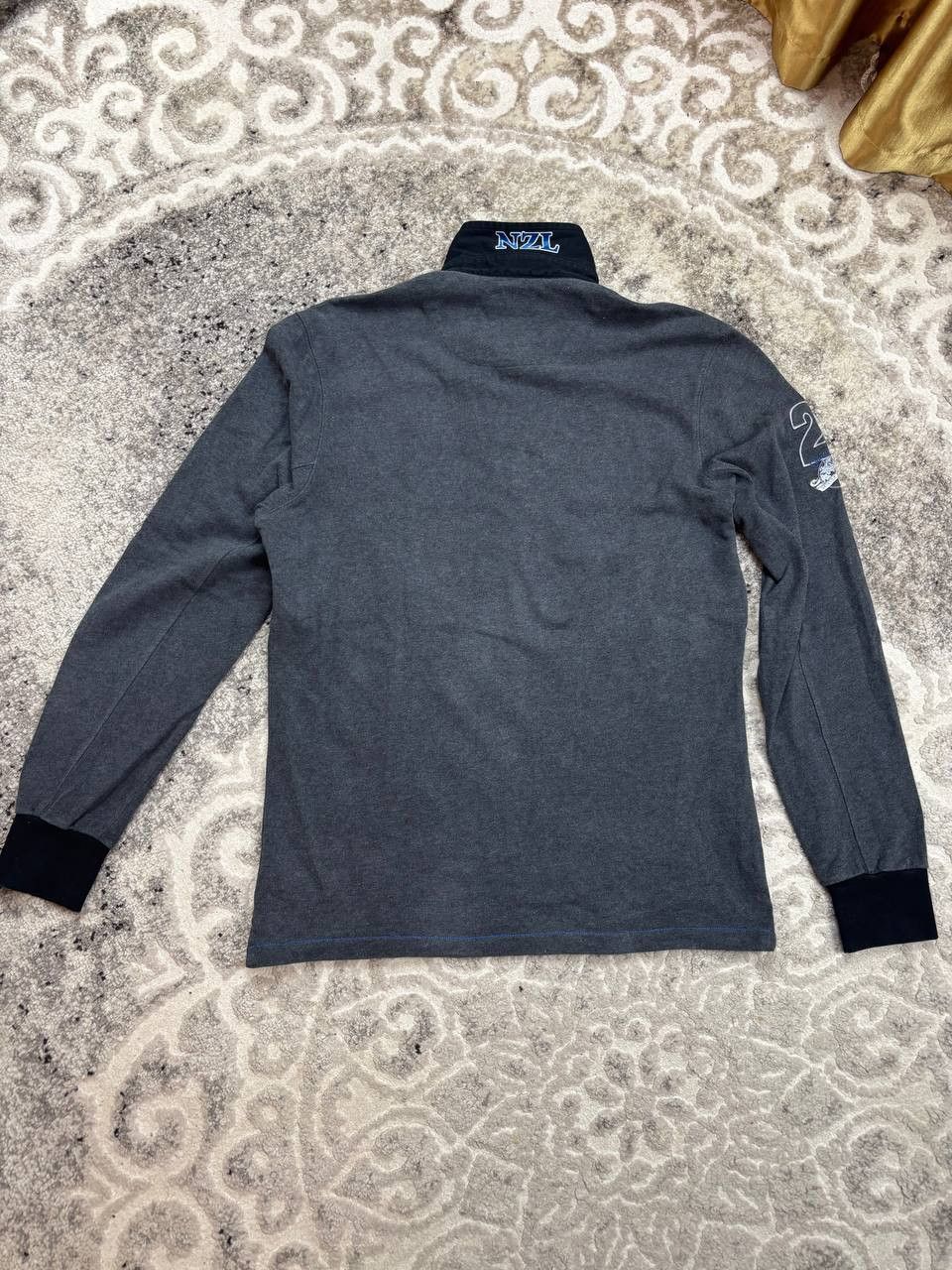 La Martina La Martina New Zealand Polo Team L/S Shirt Grey Size L Size US L / EU 52-54 / 3 - 7 Thumbnail